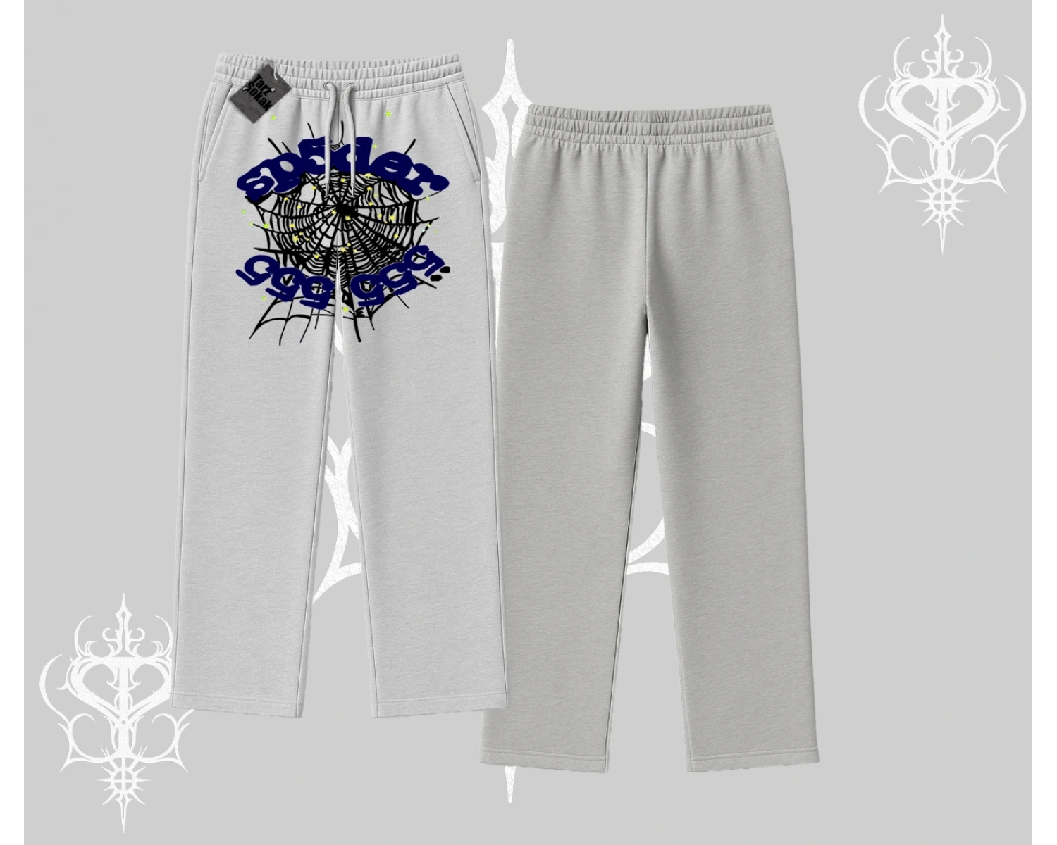 Beyaz Baggy Eşofman Altı Sp55der