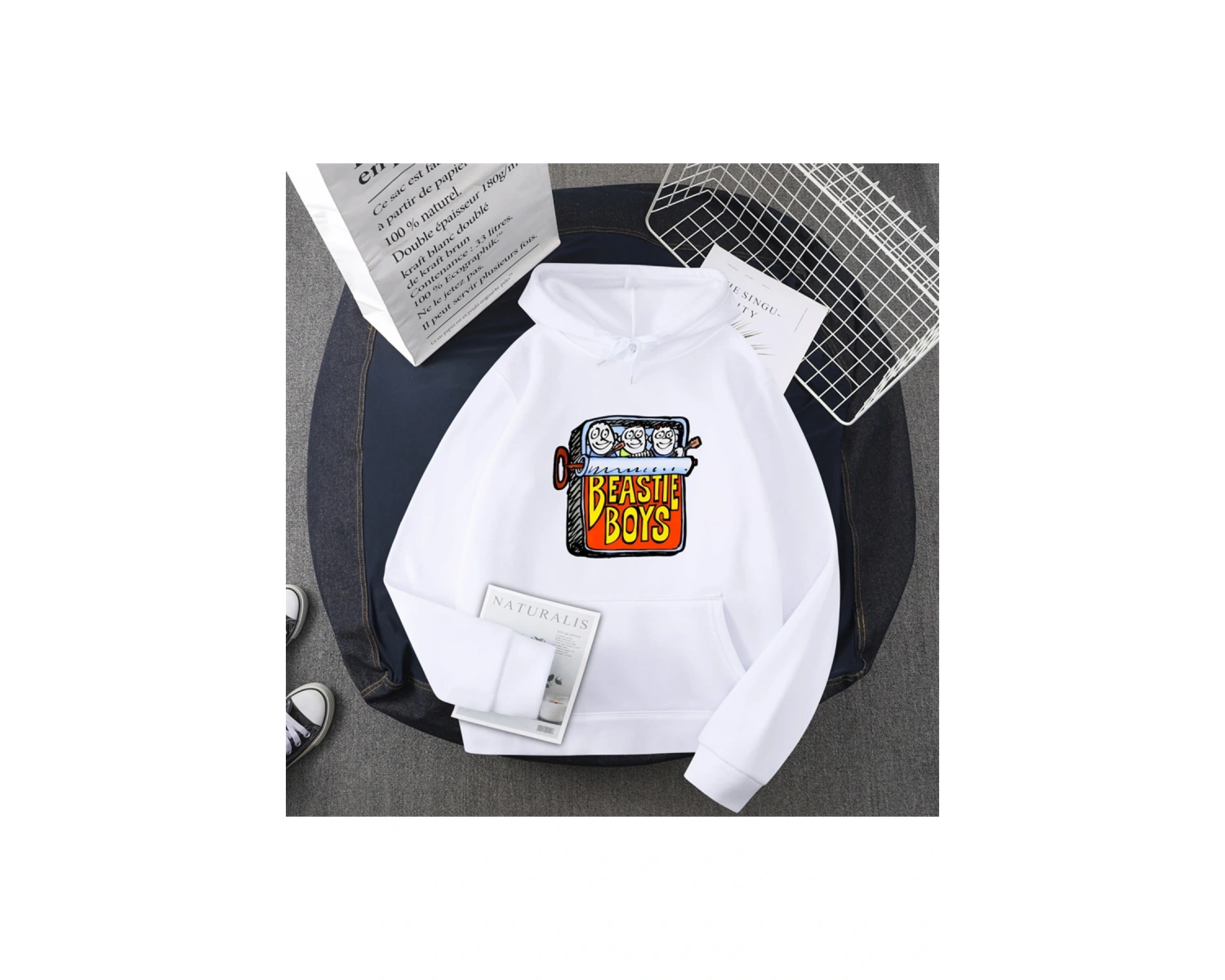 Beyaz Beastie Boy pamuk Punk Rock