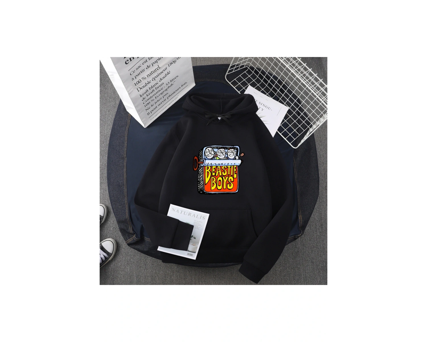 Beyaz Beastie Boy pamuk Punk Rock