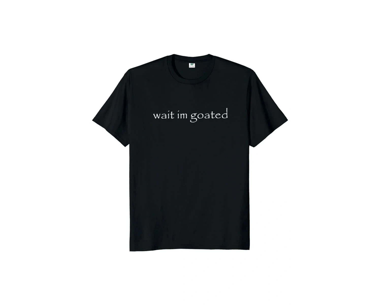 Beyaz Bekleyorum Keliyim Komik Meme Trend Y2k O-Boyun Unisex Yaz günlük