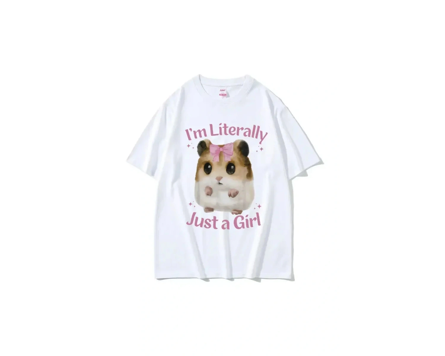 Beyaz Ben kelimenin tam anlamıyla sadece bir sevimli üzgün hamster komik Meme kad