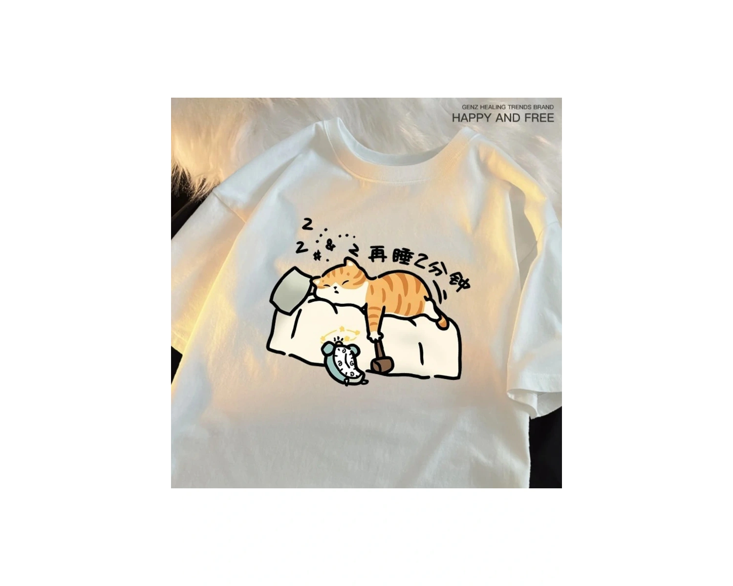 Beyaz Ben yalan Grunge k baskılı Harajuku Streewear giysi nedensel