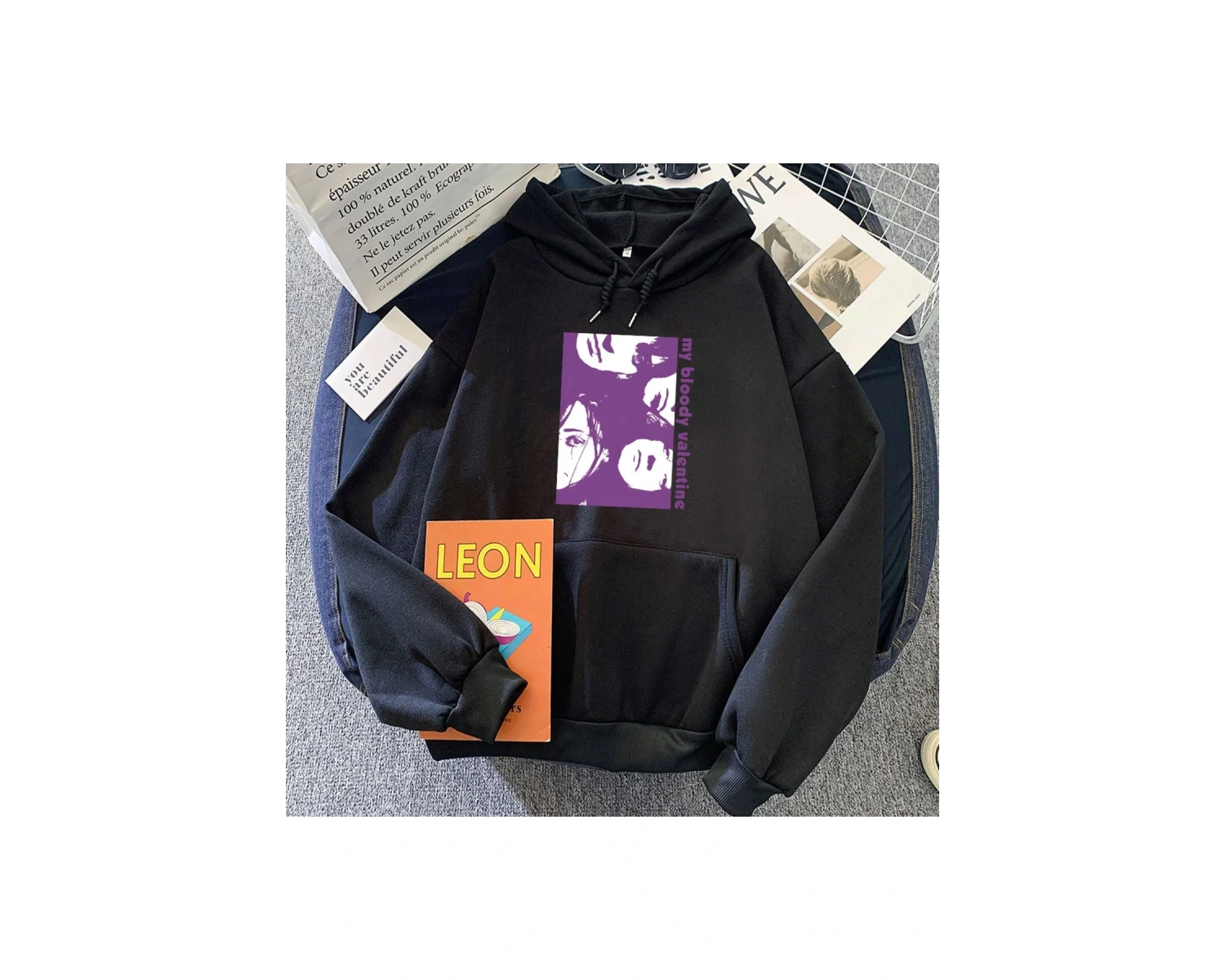 Beyaz Benim kanlı sevgililer Rock Band Hoodies