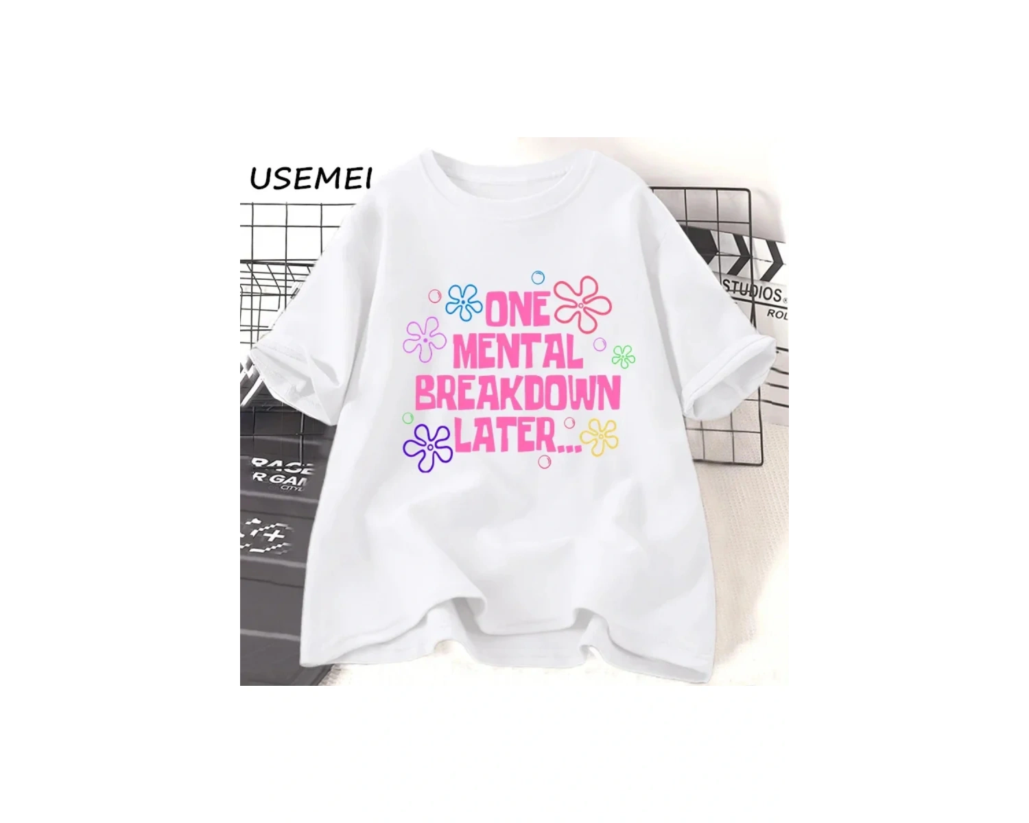 Beyaz Bir Zihinsel Arıza Sonra T Unisex Komik Grafik T