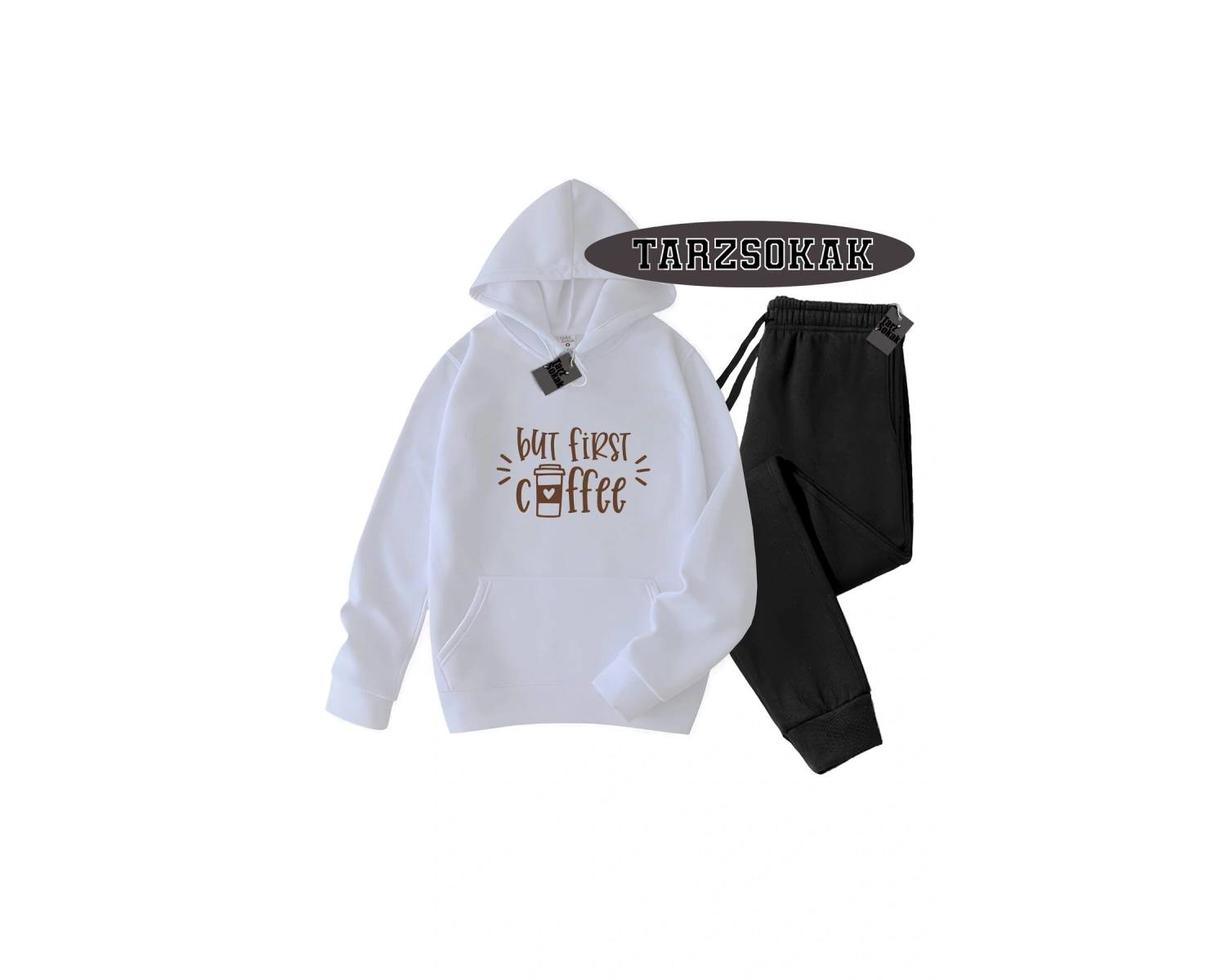 Beyaz Biskilet Coffee Detaylı ikili TAKIM