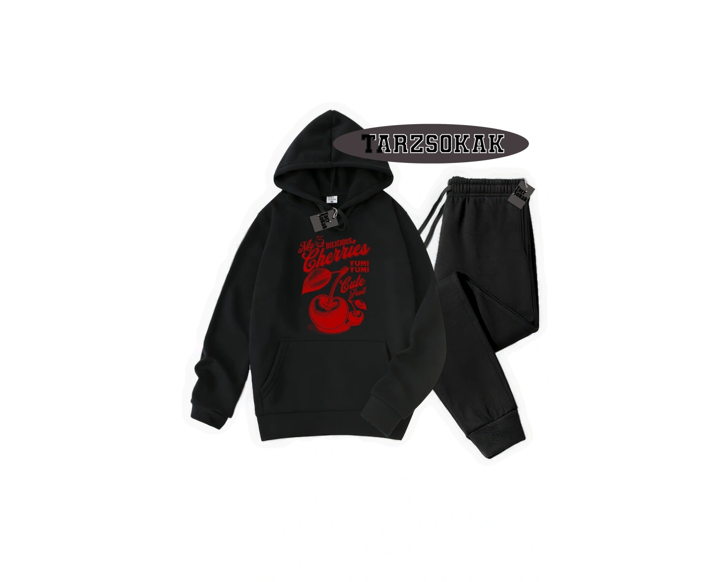 Beyaz Biskilet Herry Yum Yum Detaylı ikili TAKIM