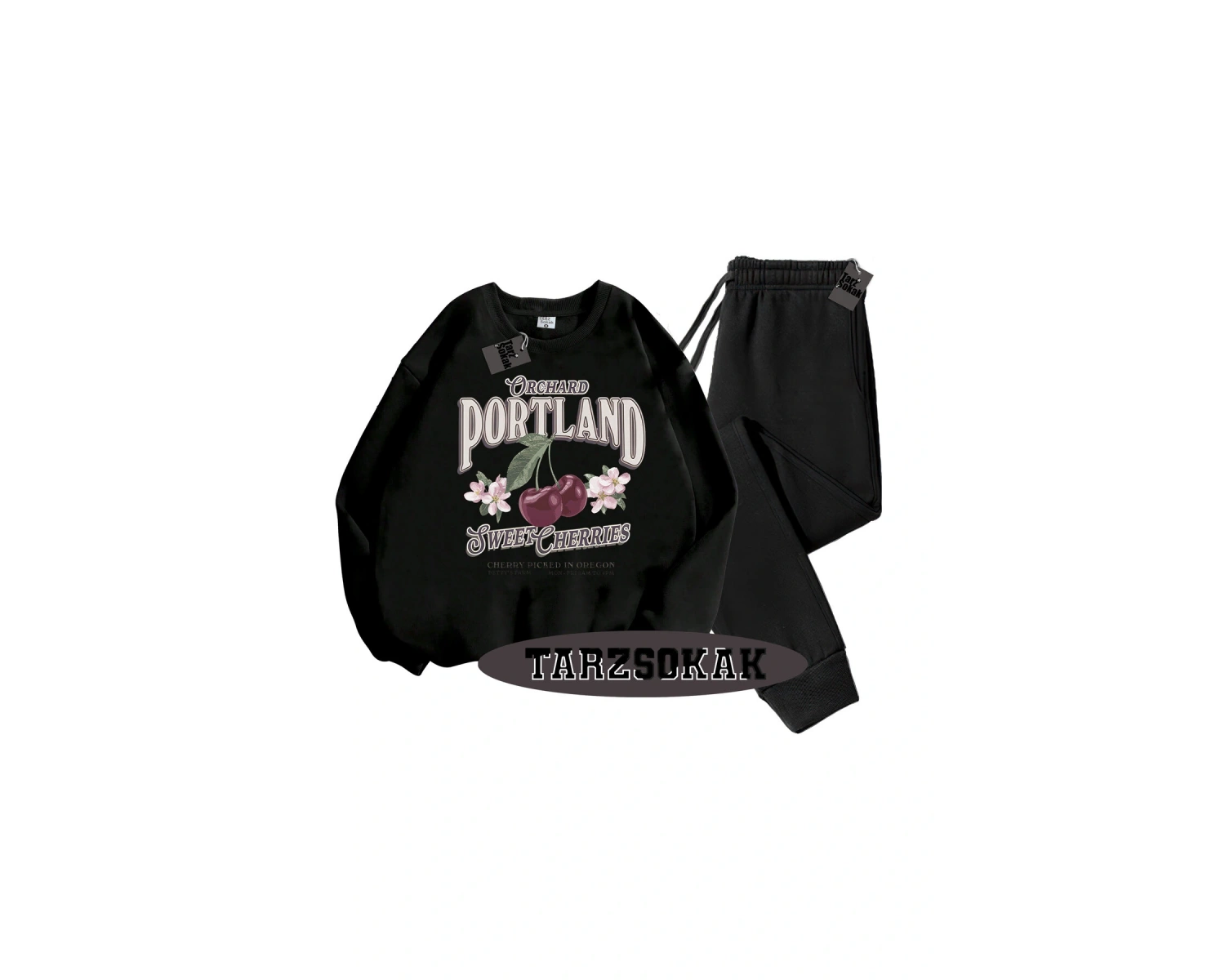 Beyaz Biskilet Orchard Detaylı ikili TAKIM