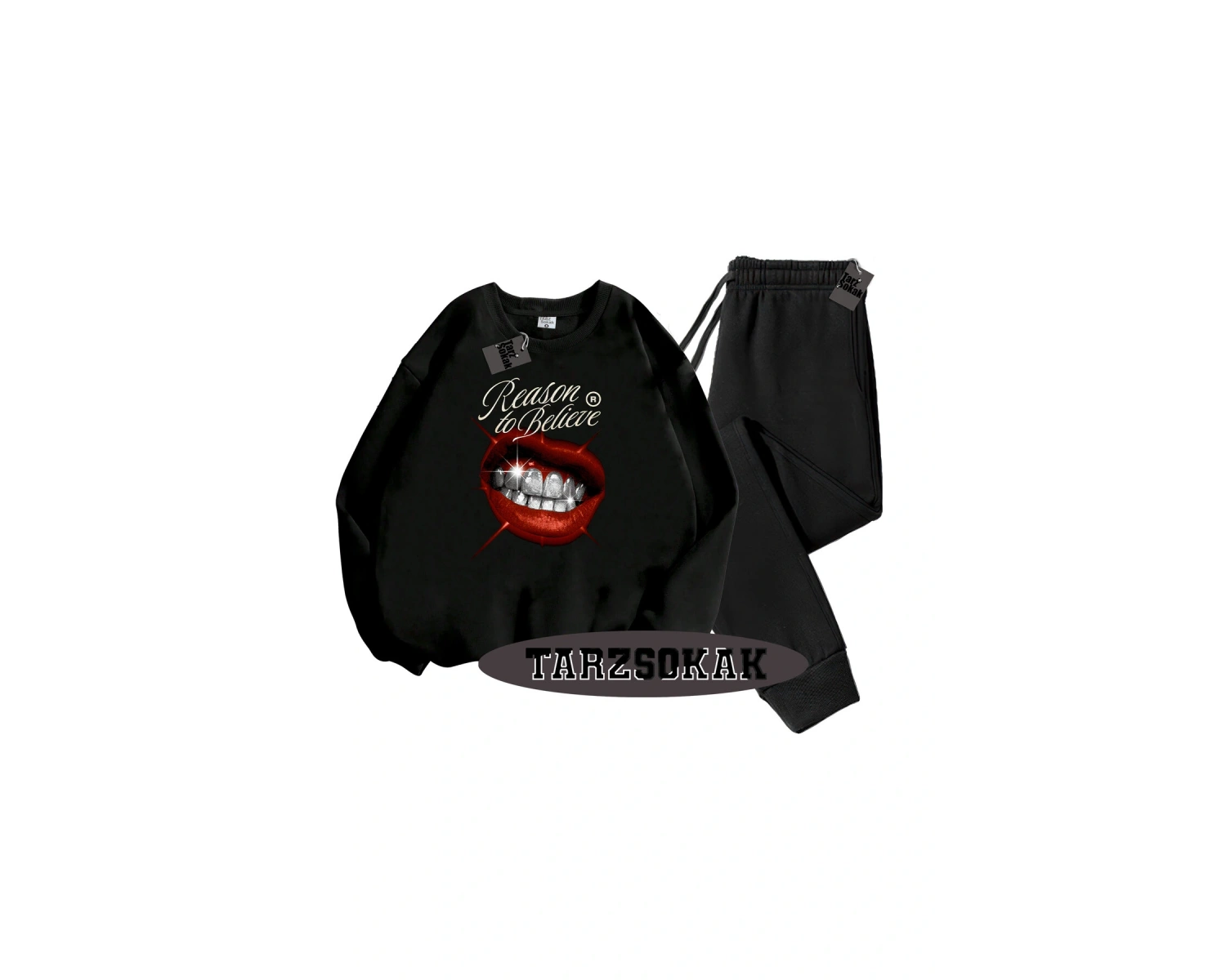 Beyaz Biskilet Reason Detaylı ikili TAKIM