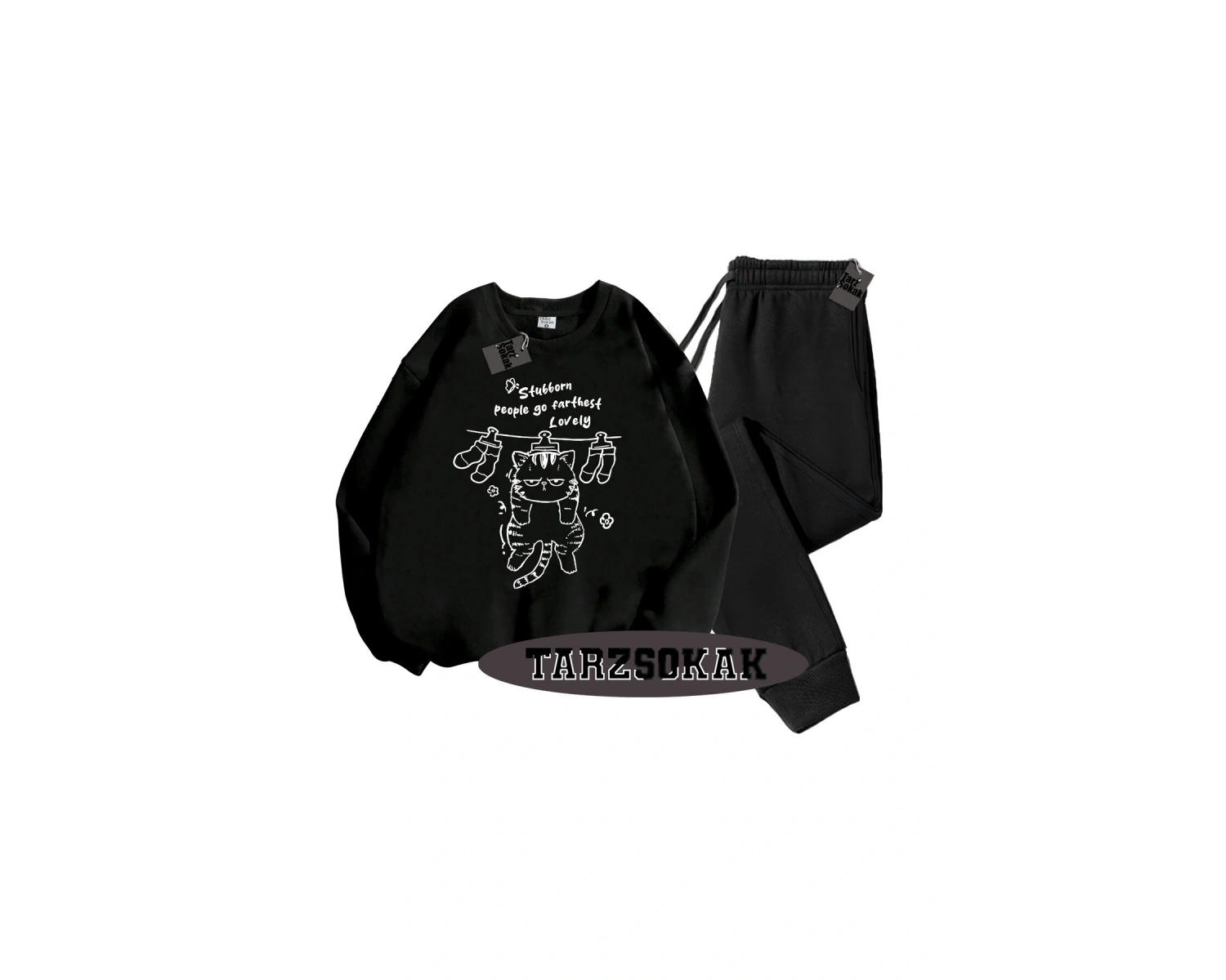 Beyaz Biskilet Stubborn Detaylı ikili TAKIM