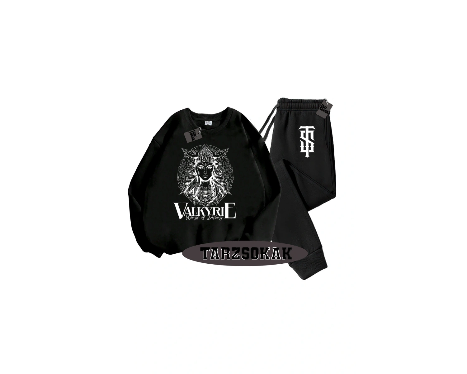 Beyaz Biskilet Valkyrıe Detaylı ikili TAKIM