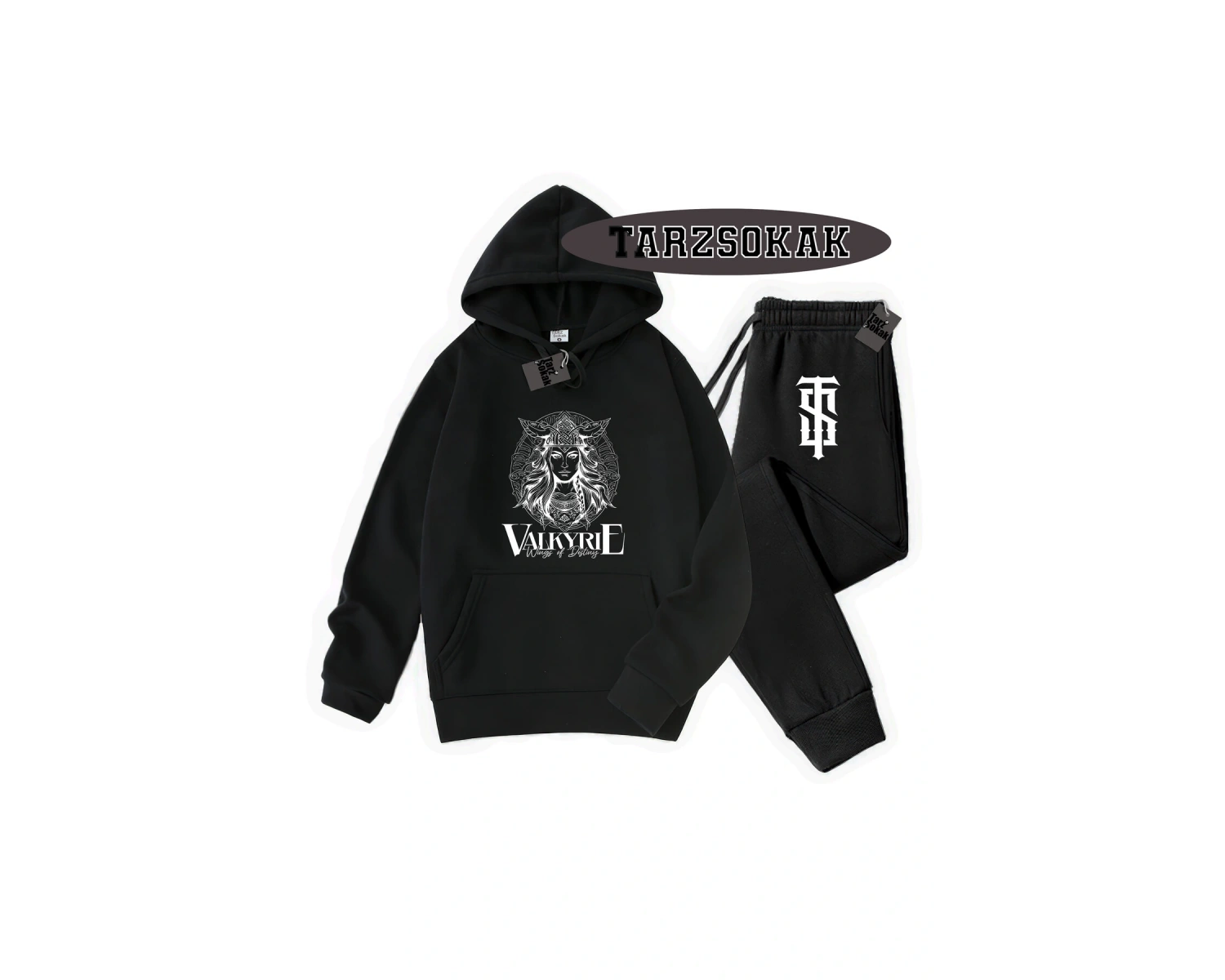 Beyaz Biskilet Valkyrıe Detaylı ikili TAKIM