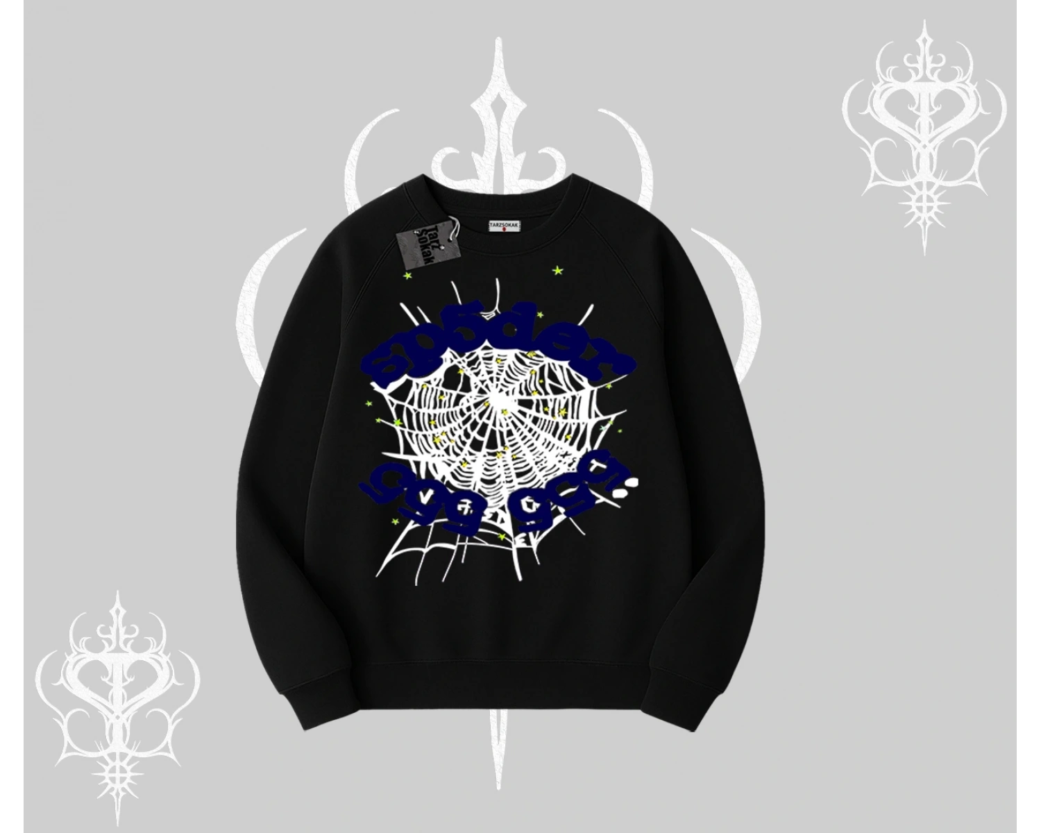 Beyaz Biskilet Yaka Sweatshirt Sp55der