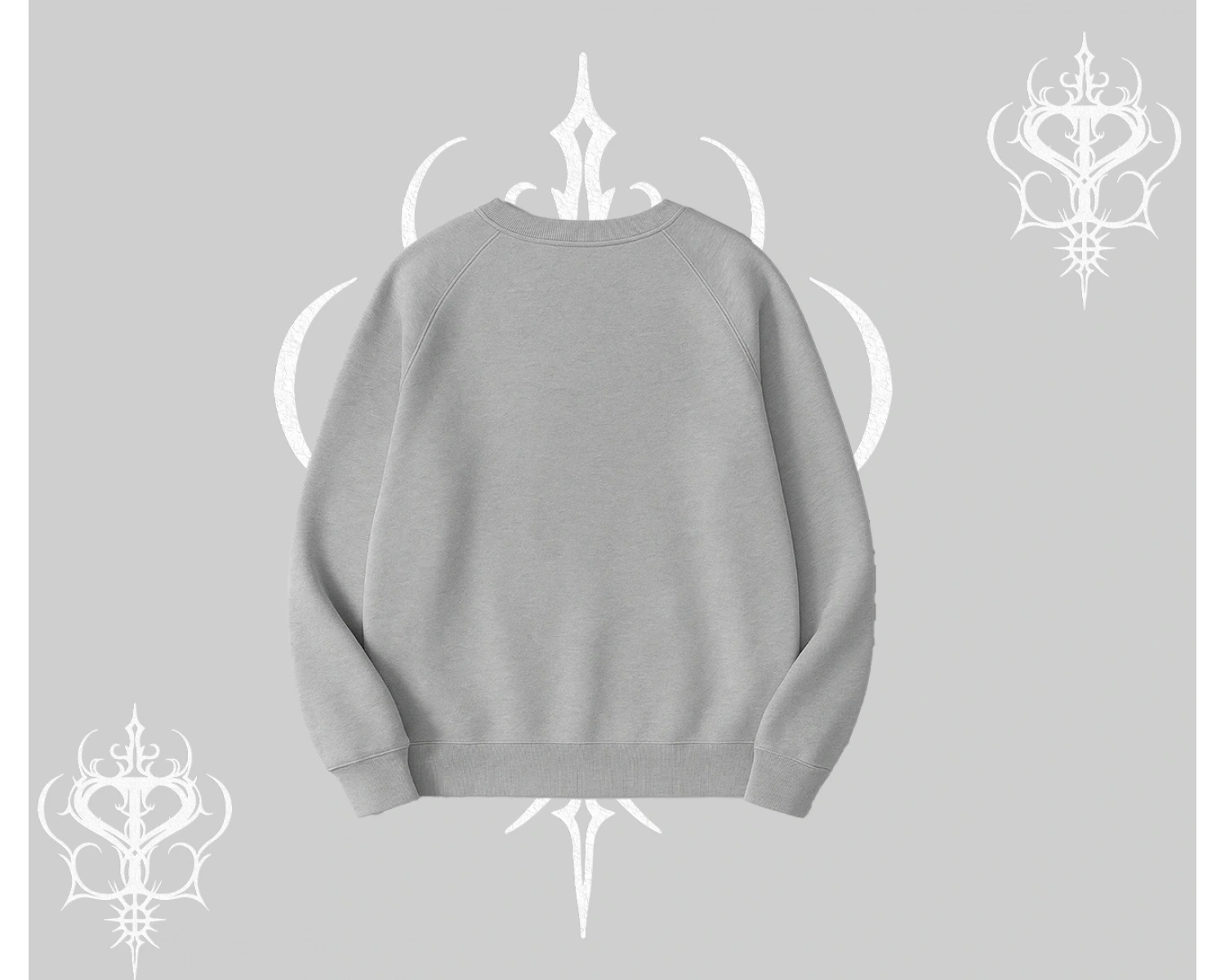 Beyaz Biskilet Yaka Sweatshirt Sp55der