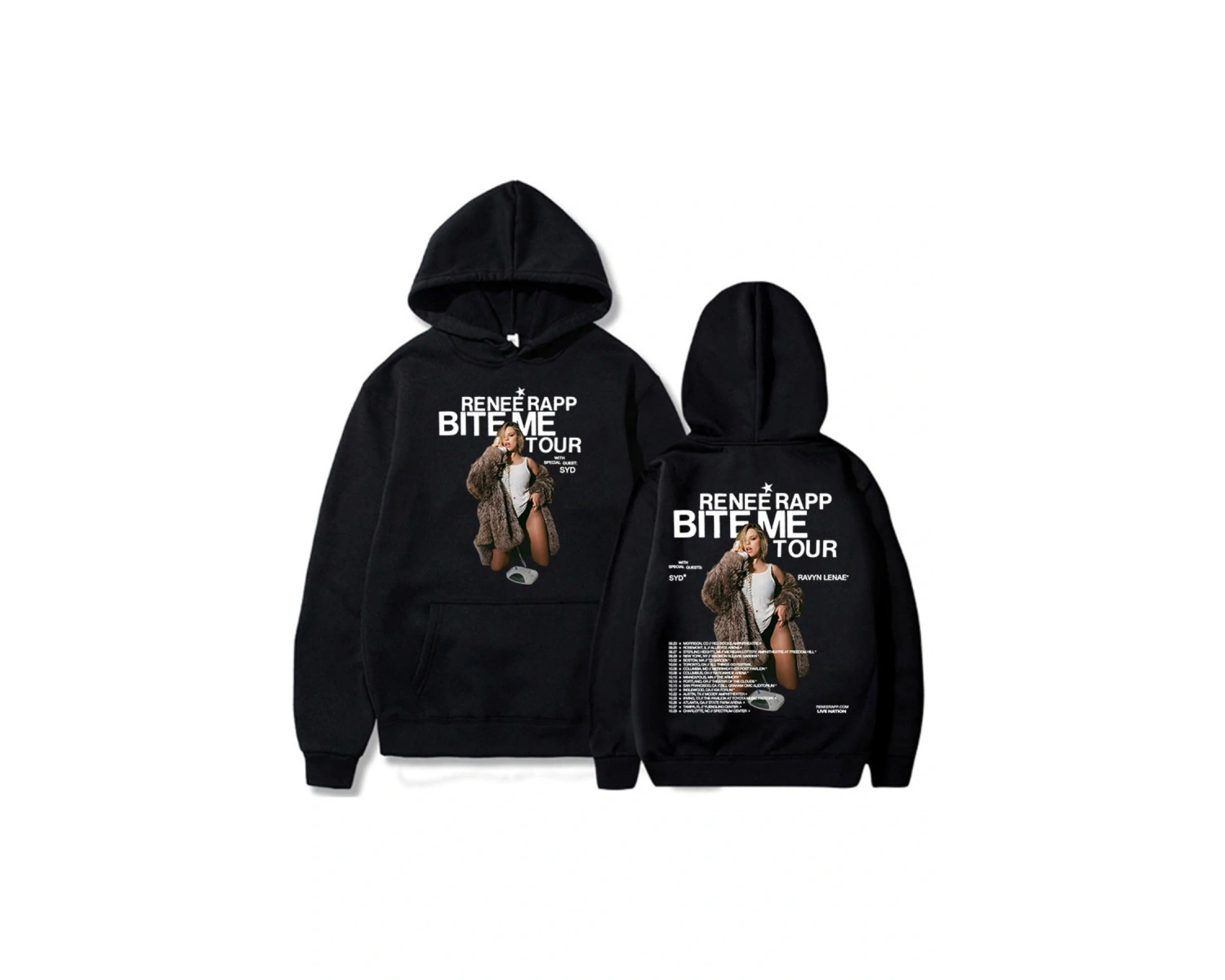 Beyaz Bite Me Tour kıcı Reneé Rapp Grafik Hip Hop Po