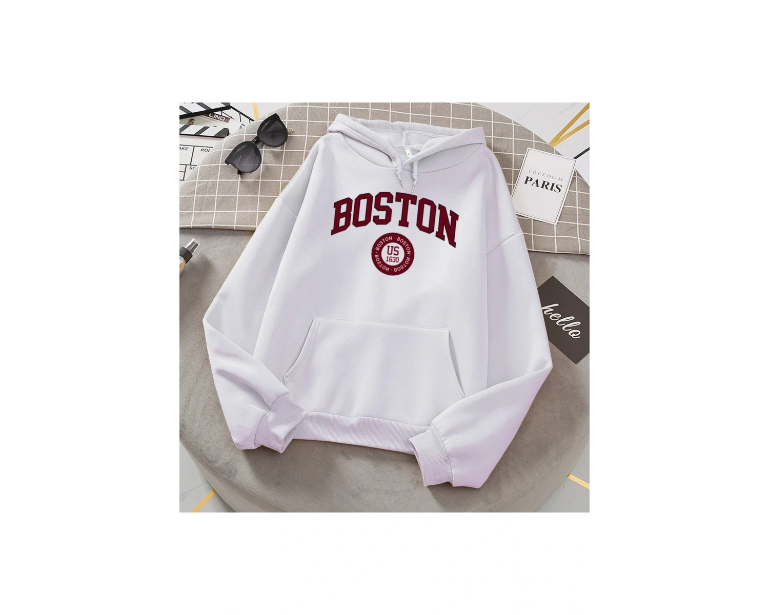 Beyaz Boston şehir abd 1630