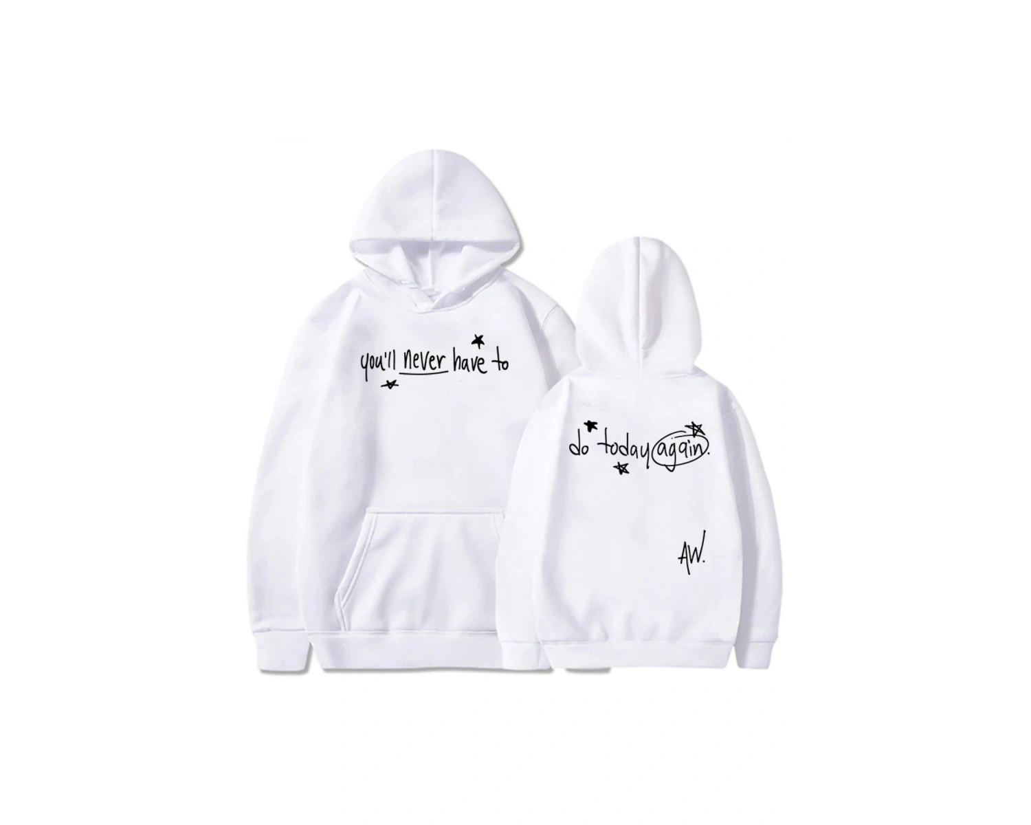 Beyaz Bugün Asla Yine Yapacağınız Alex Warren kıcı Grafik Hip Hopo