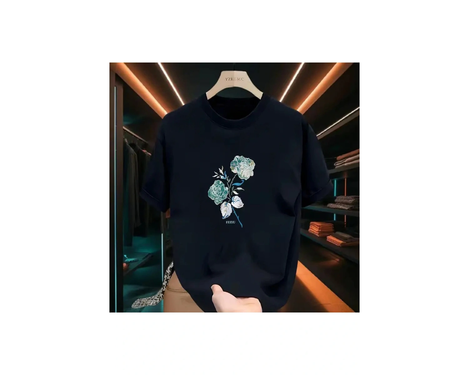 Beyaz Çok Yönlü Gevşek Trendy Yepyeni Saf Baskılı Taban Üst Grafik T