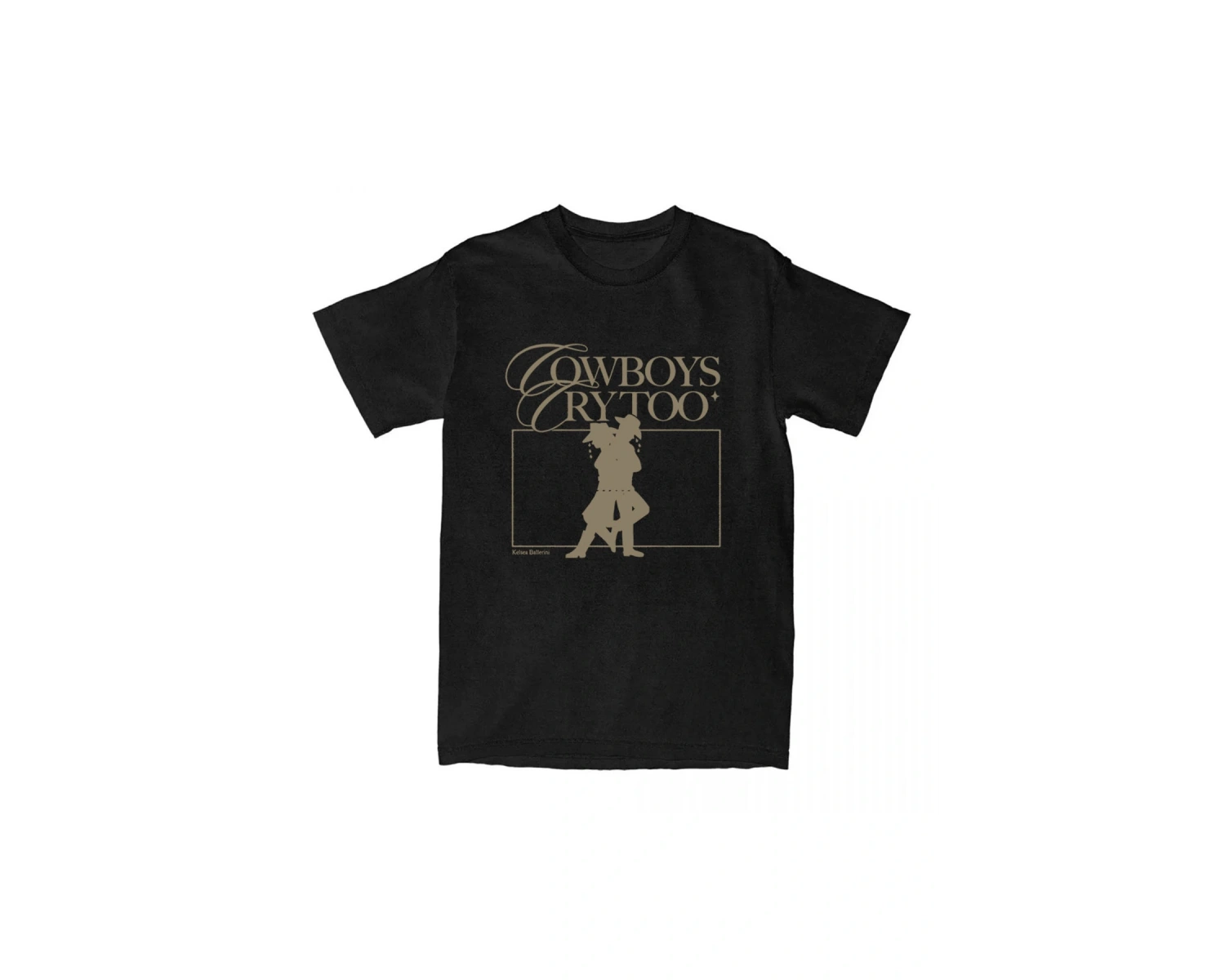 Beyaz COWBOYS CRY TOO GRAFIK T-SHIRT Kelsea Balerin Şarkıcı Baskı leri Yumuşak Yaz Tees