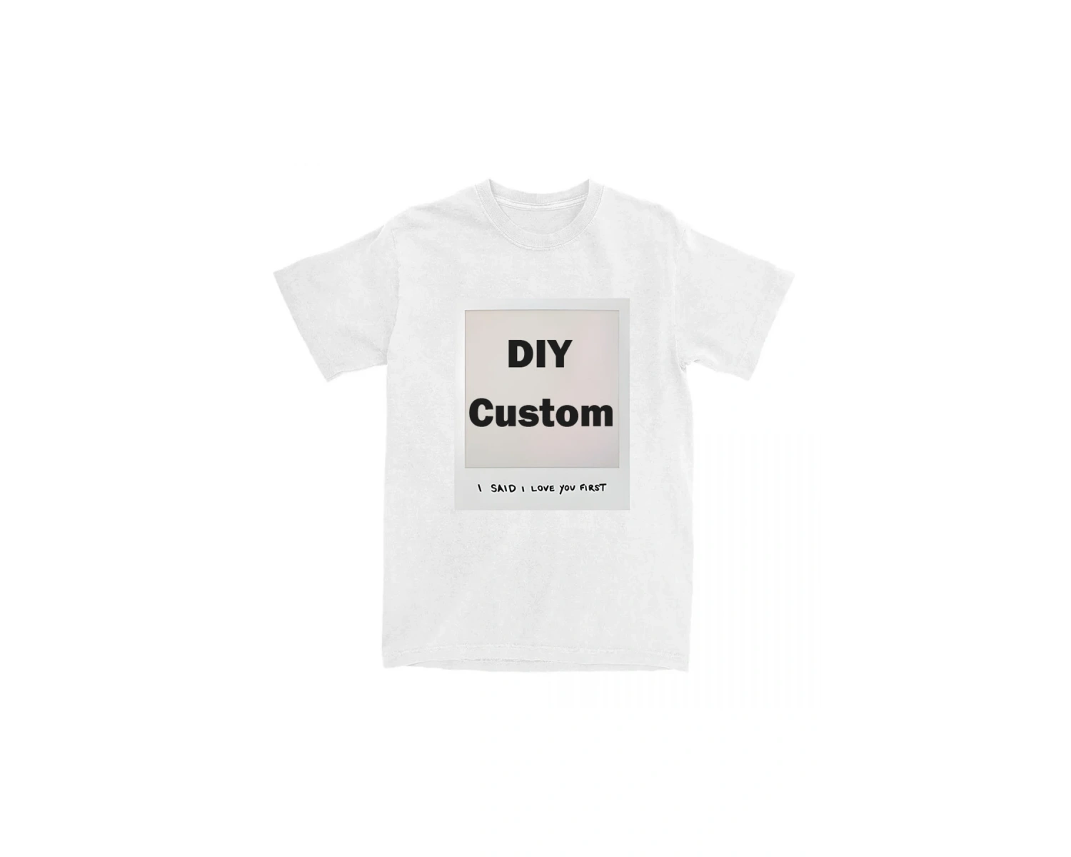 Beyaz DIY Özel Tees Seni İlk Seviyorum, Arkadaşı Arkadaşı Çift G