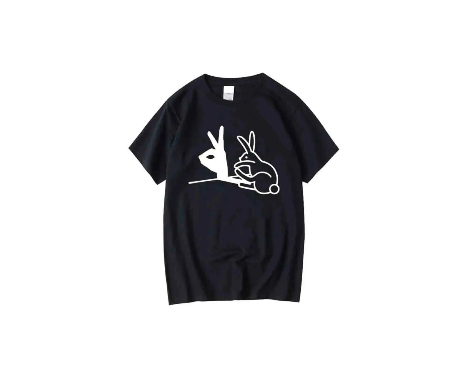 Beyaz Erkekler En Kaliteli Serin Komik Tasarım Baskı Tshirt Gevşek Yaz T O-