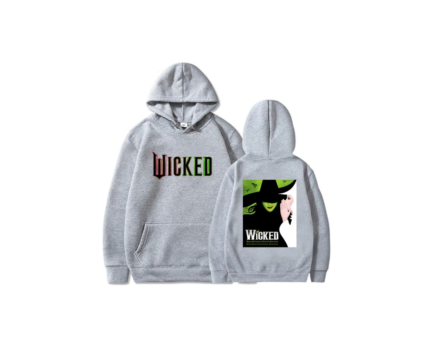 Beyaz Fantasy Movies Wicked Graphic Hoodies Sudaderas Con Capucha Hooded