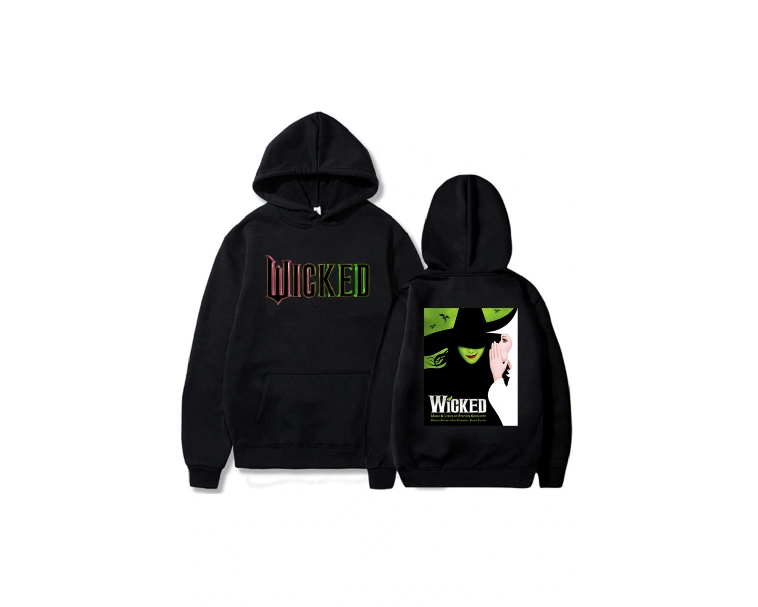 Beyaz Fantasy Movies Wicked Graphic Hoodies Sudaderas Con Capucha Hooded