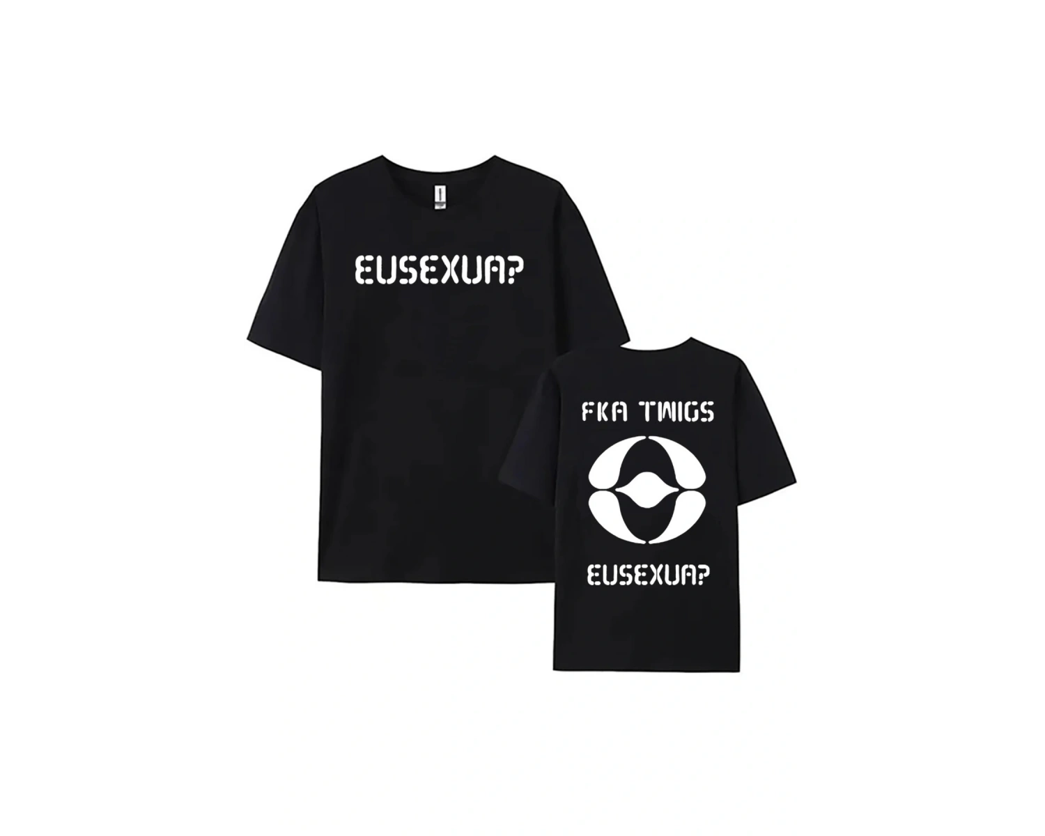 Beyaz FKA Dallar EUSEXUA /Erkek leri Yuvarlak Boyun haraju