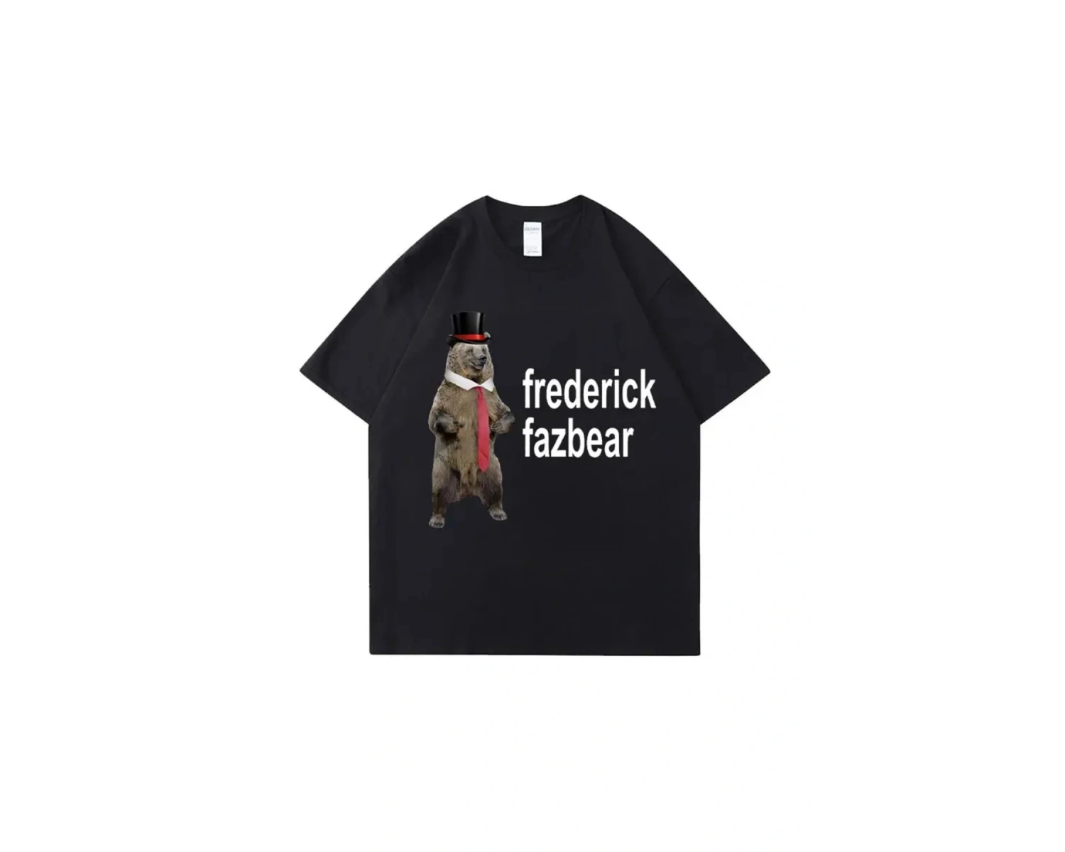 Beyaz Frederick Fazbear Fantezi Ayı Fnaf Tee Komik Meme T Saf Büyük