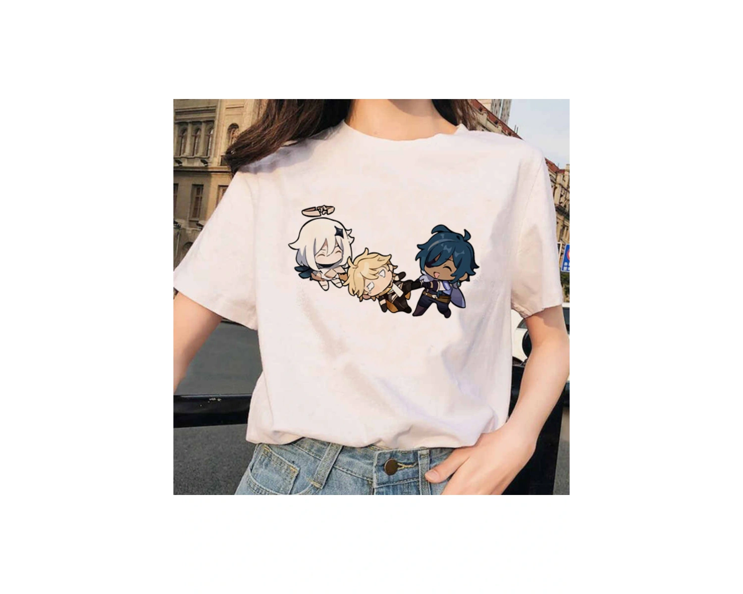 Beyaz Genshin darbe Hu Tao Morax Zhongli Tartaglia Paimon yaz