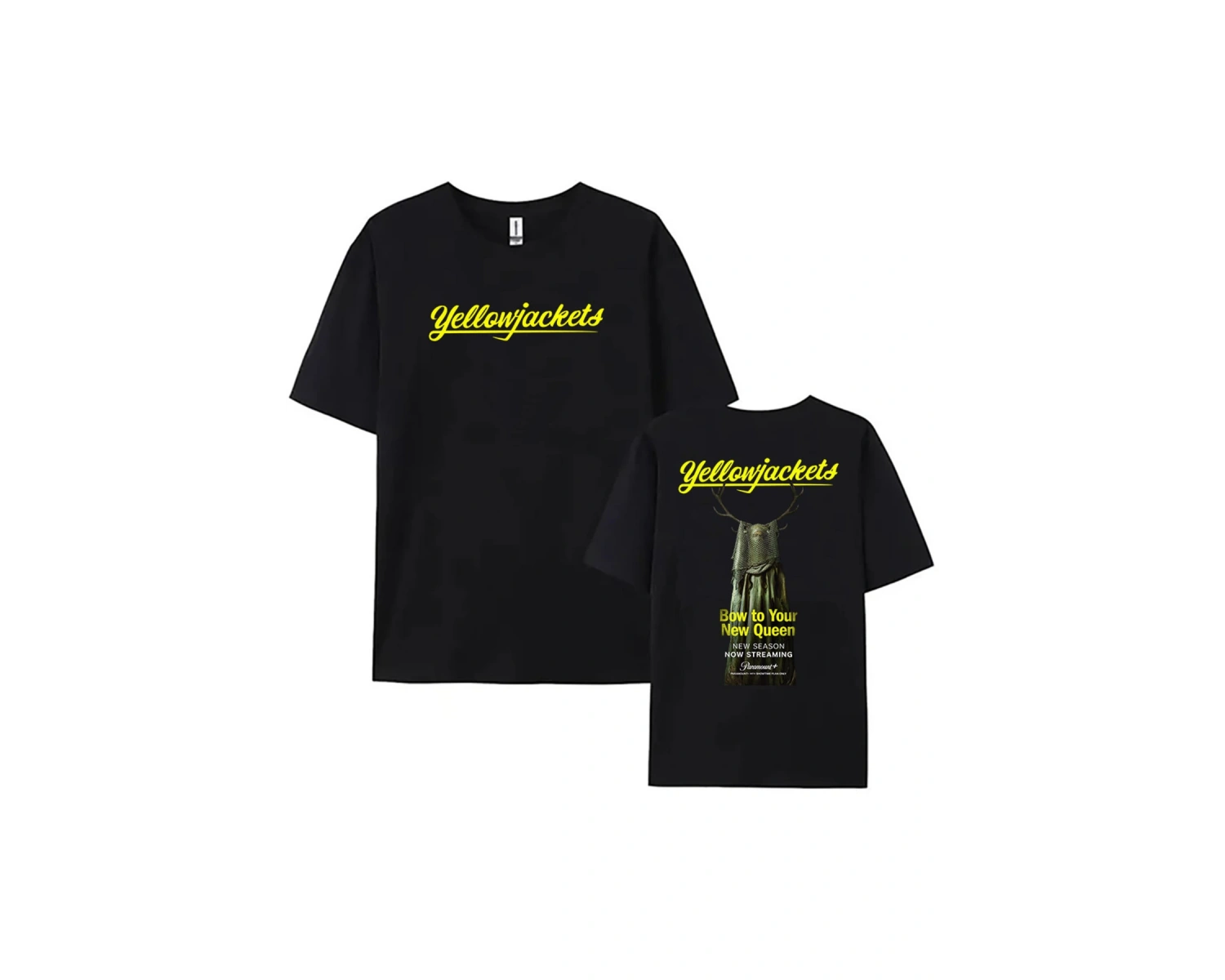 Beyaz Grafik TV Dizisi Yellowjackets baskılı Yaz Tees Hip Hop Unisex