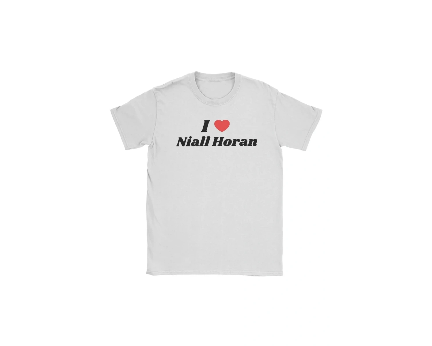 Beyaz Harry ve Niall Horan Aşk Tur ler lar için Çılgın Yuvarlak Boyun Tee