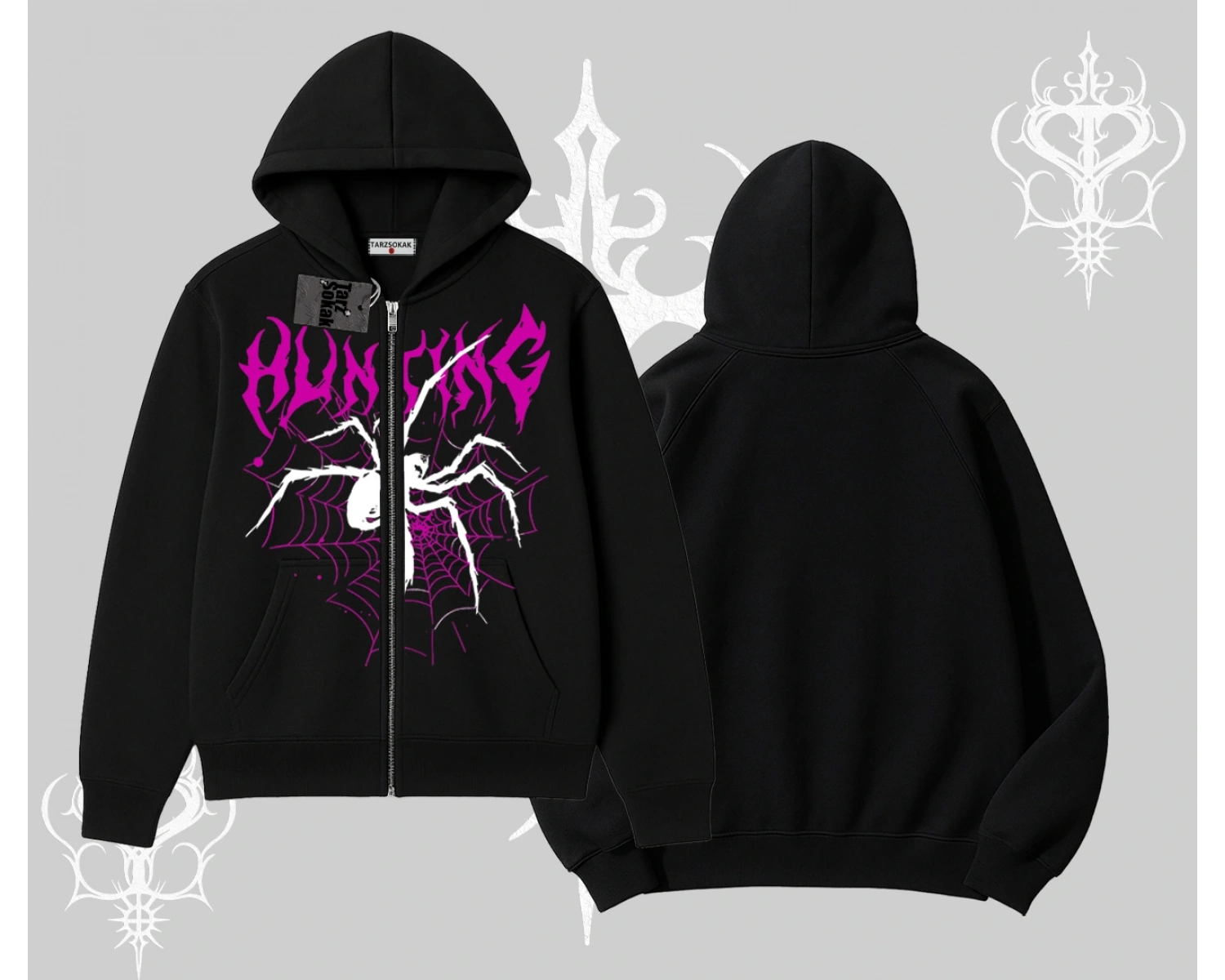 Beyaz Hırka Sweatshirt Autumn Spider