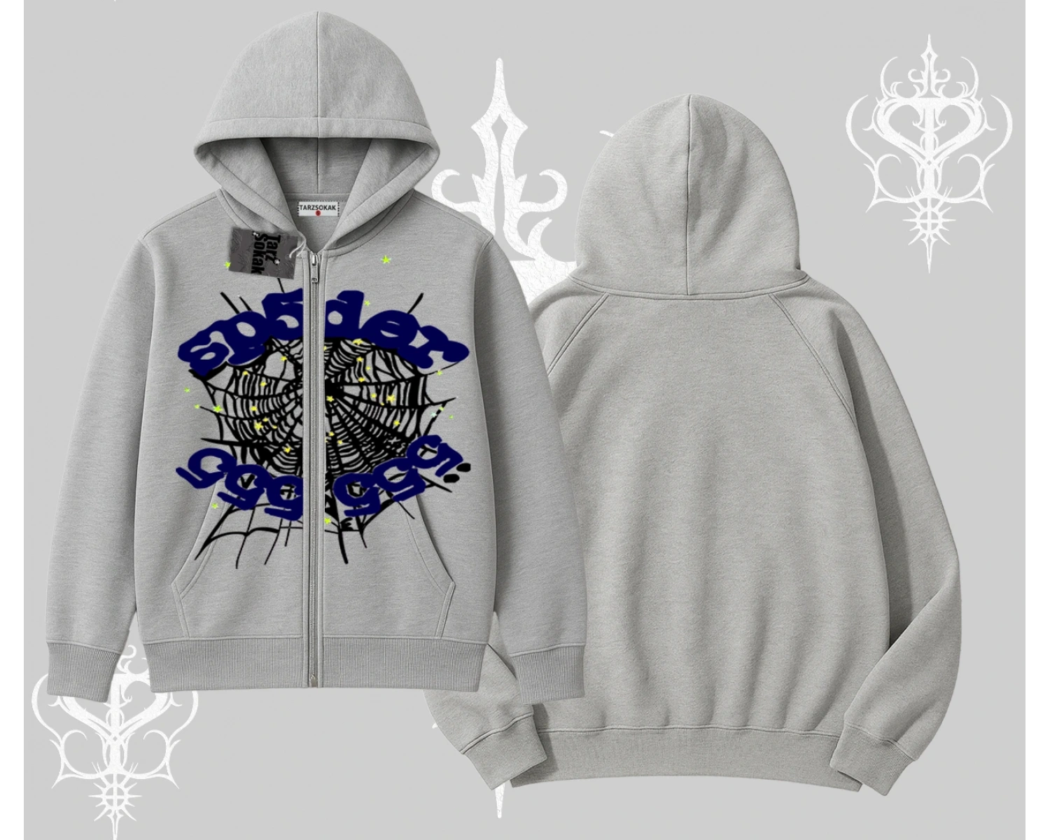 Beyaz Hırka Sweatshirt Sp55der