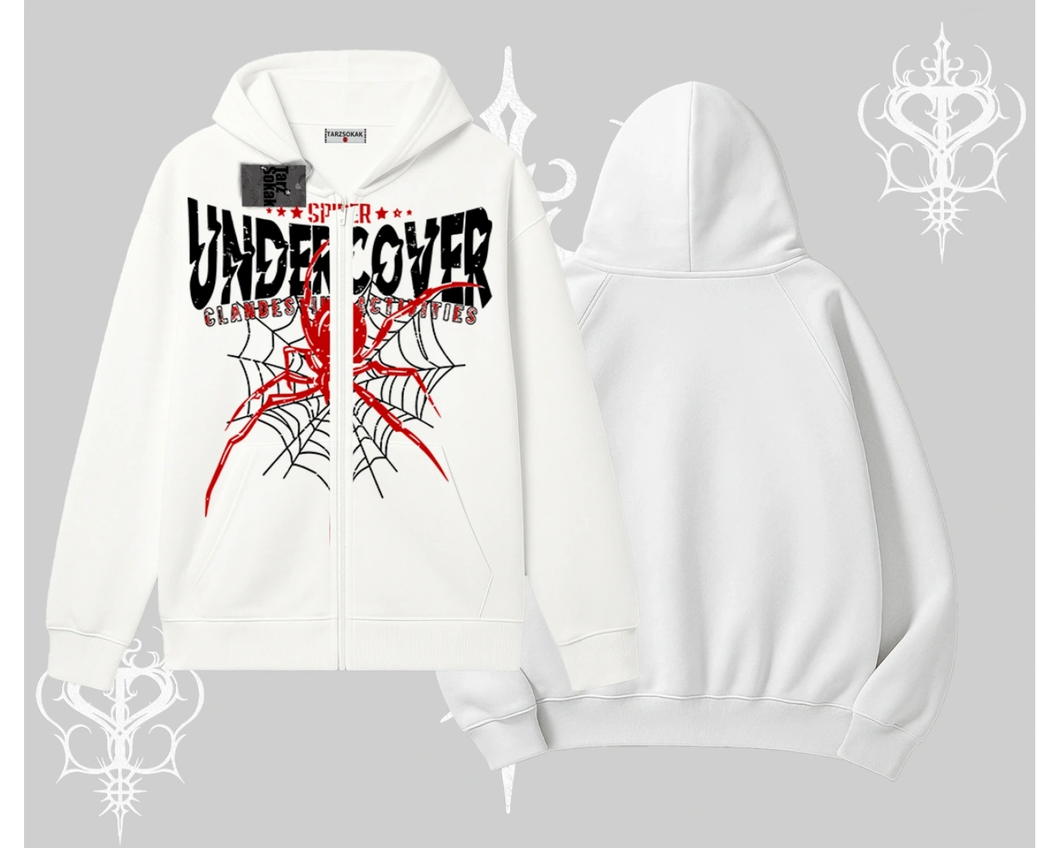 Beyaz Hırka Sweatshirt Spider Undercover