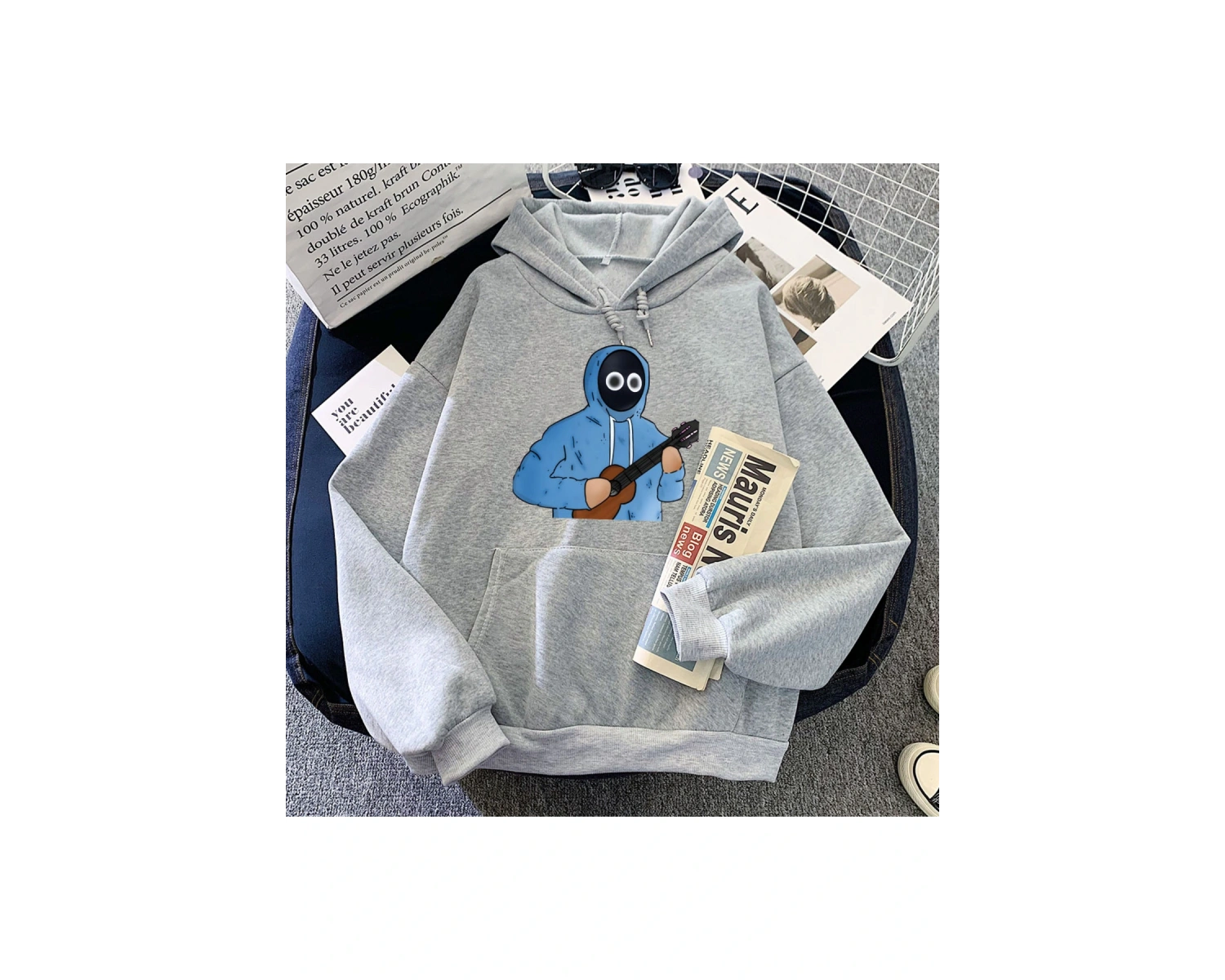 Beyaz Hoodies kıcı BoyWithUkeRopa De Mujer Winter derasmoda yumuşak