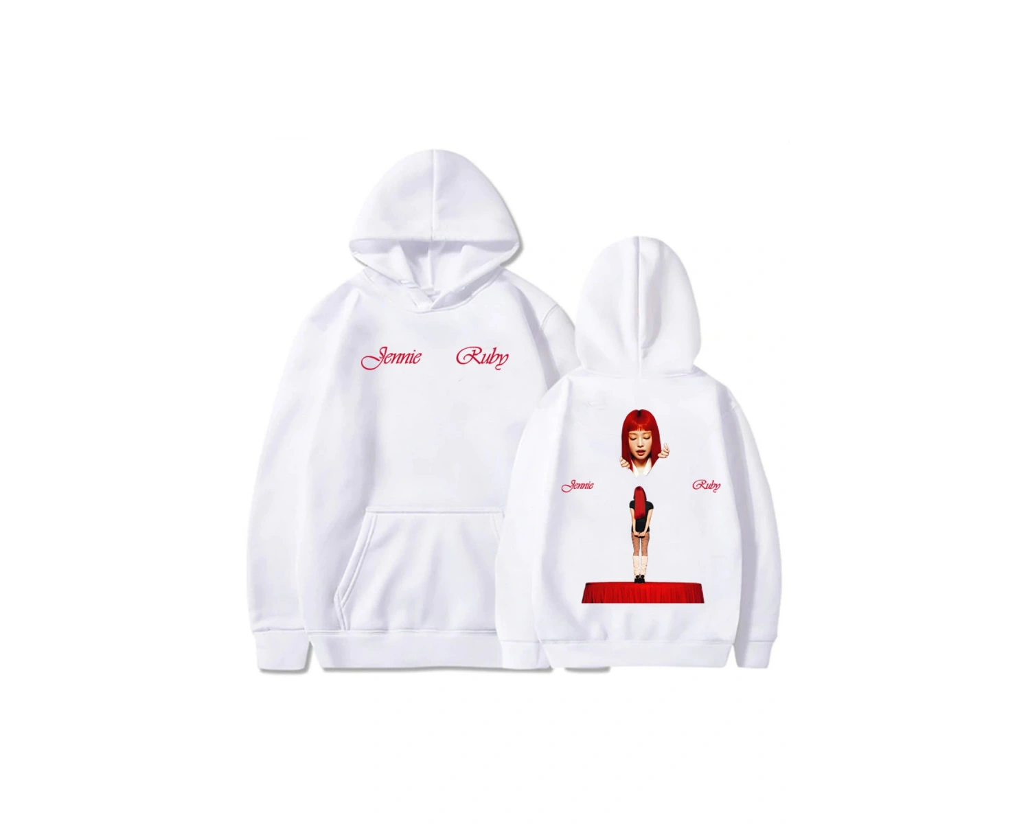 Beyaz Jennie Ruby 1st Studio Albümü ExtraL Yeni Kore kıcı Grafik