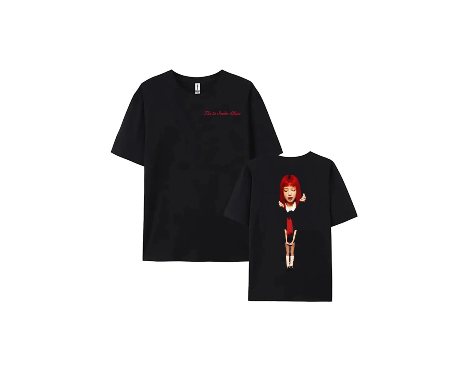 Beyaz Jennie Ruby 1st Studio Albümü Ürün Tshirt Kim Mantra Jennie li Gev