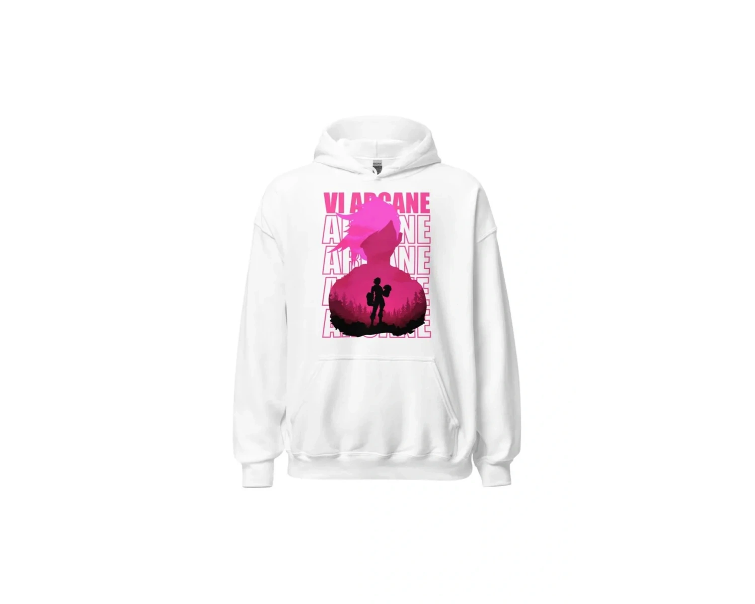 Beyaz Jinx Arcane Anime Karikatür Hediye Anime Lover Jinx Grafik Tüm Boyut Kazak Uzun Kollu