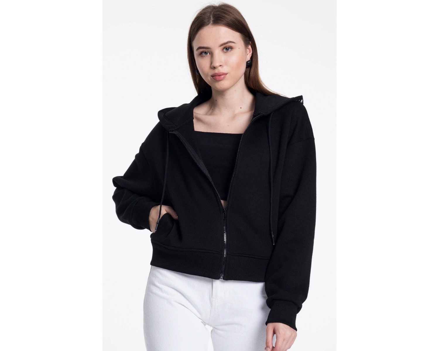 Beyaz Kadın Sweatshirt