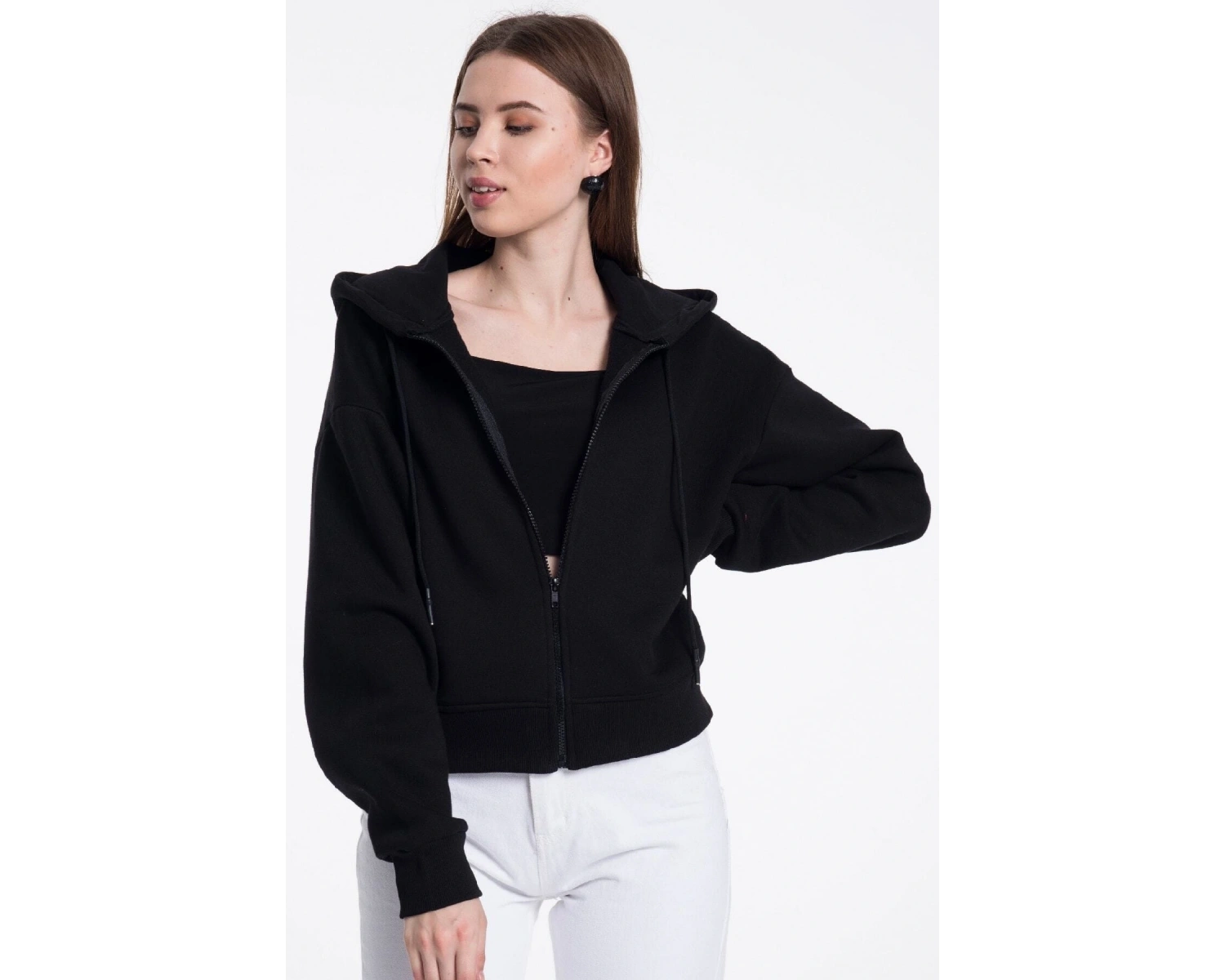 Beyaz Kadın Sweatshirt