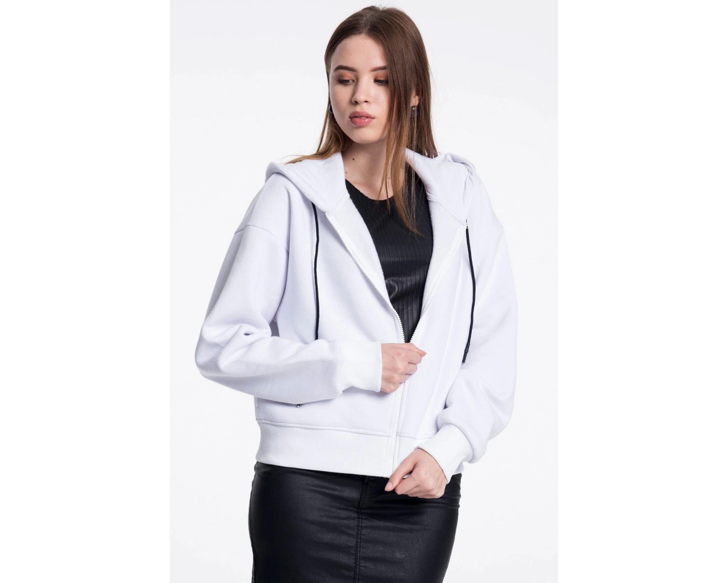 Beyaz Kadın Sweatshirt