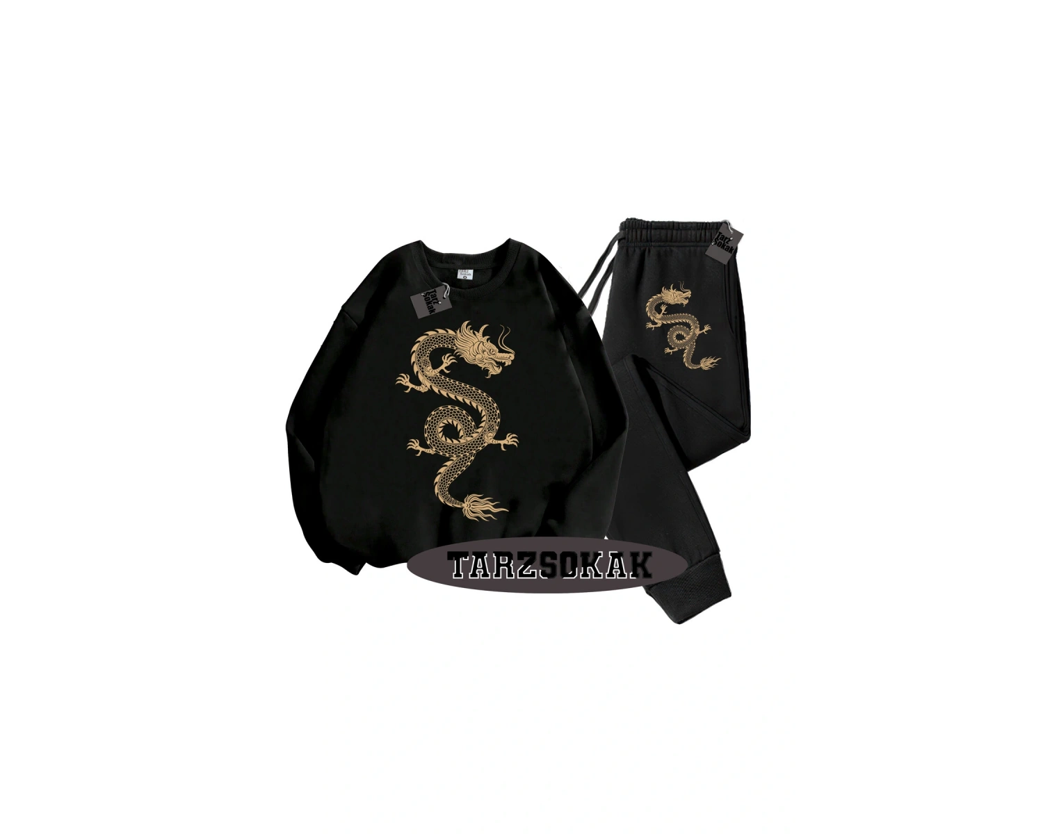 Beyaz Kapşonlu Ejderha Detaylı ikili TAKIM