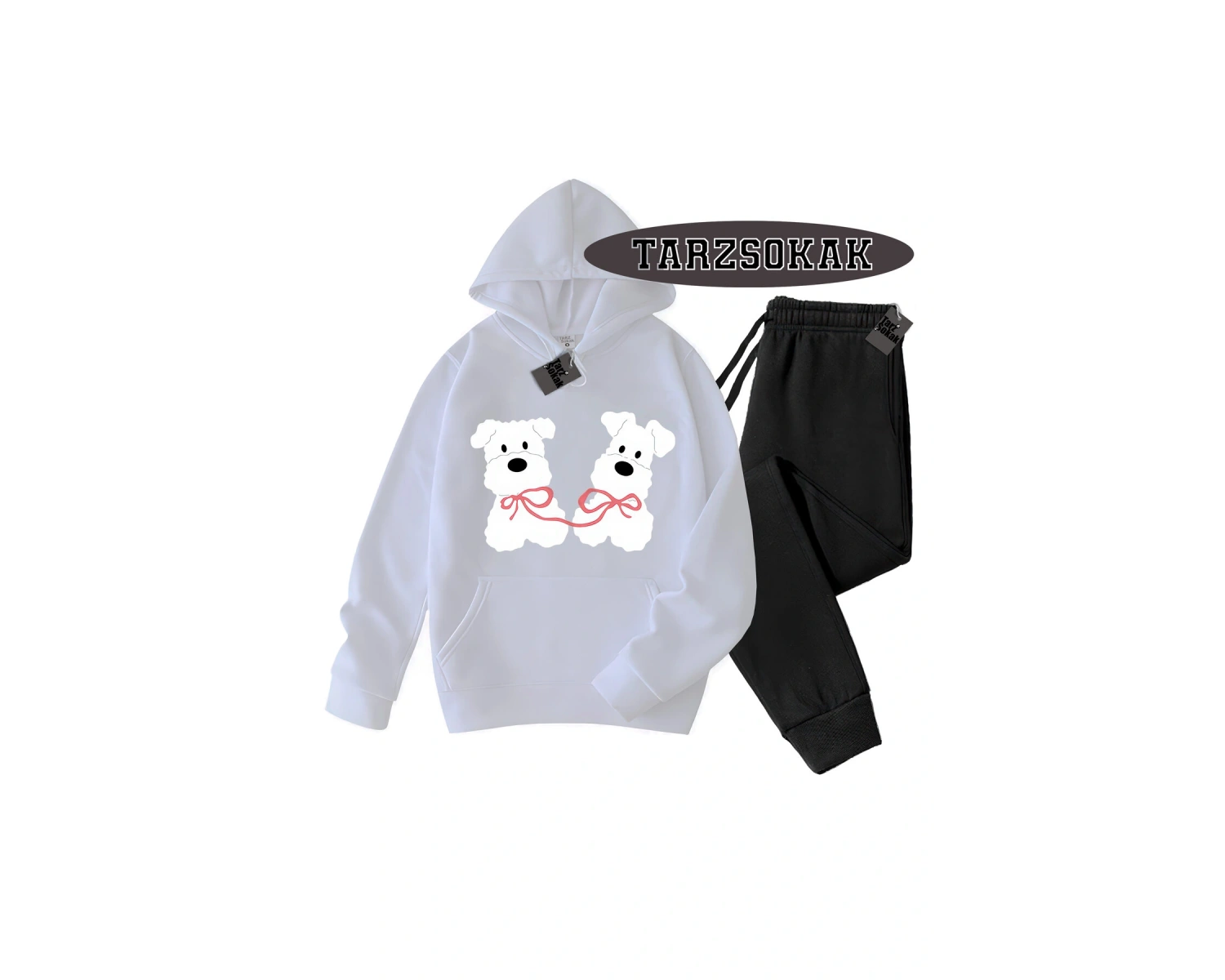 Beyaz Kapşonlu film köpek Detaylı ikili TAKIM