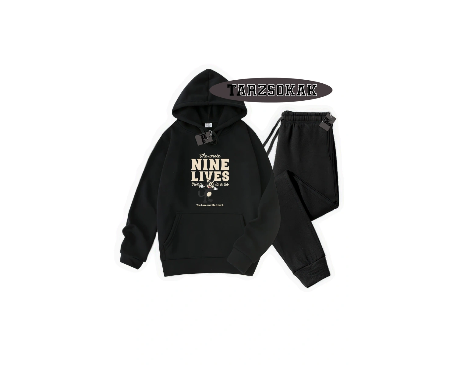 Beyaz Kapşonlu Ine lives Detaylı ikili TAKIM