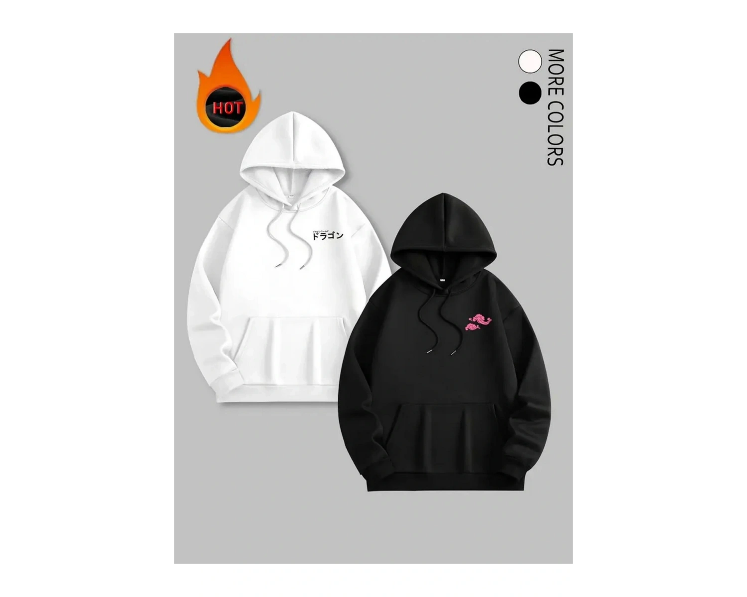 Beyaz Kapşonlu Sweatshirt Çift Sevgili Kombinleri Couple Clothing