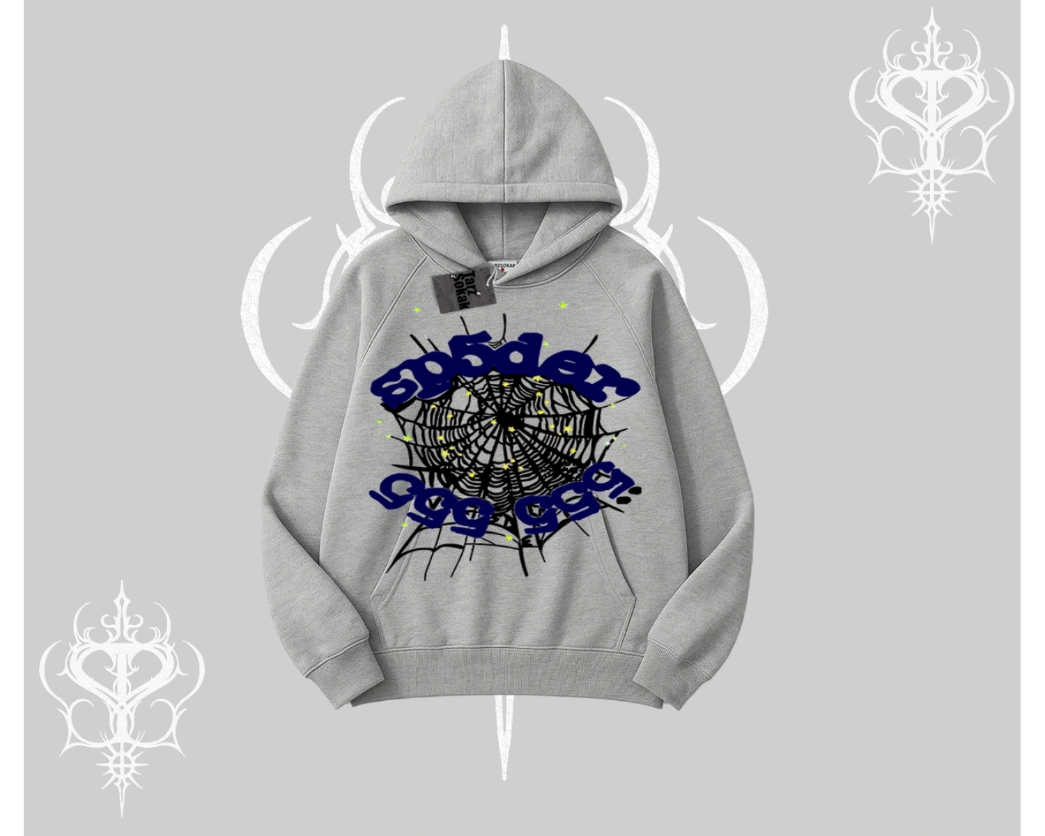 Beyaz Kapşonlu Sweatshirt Sp55der