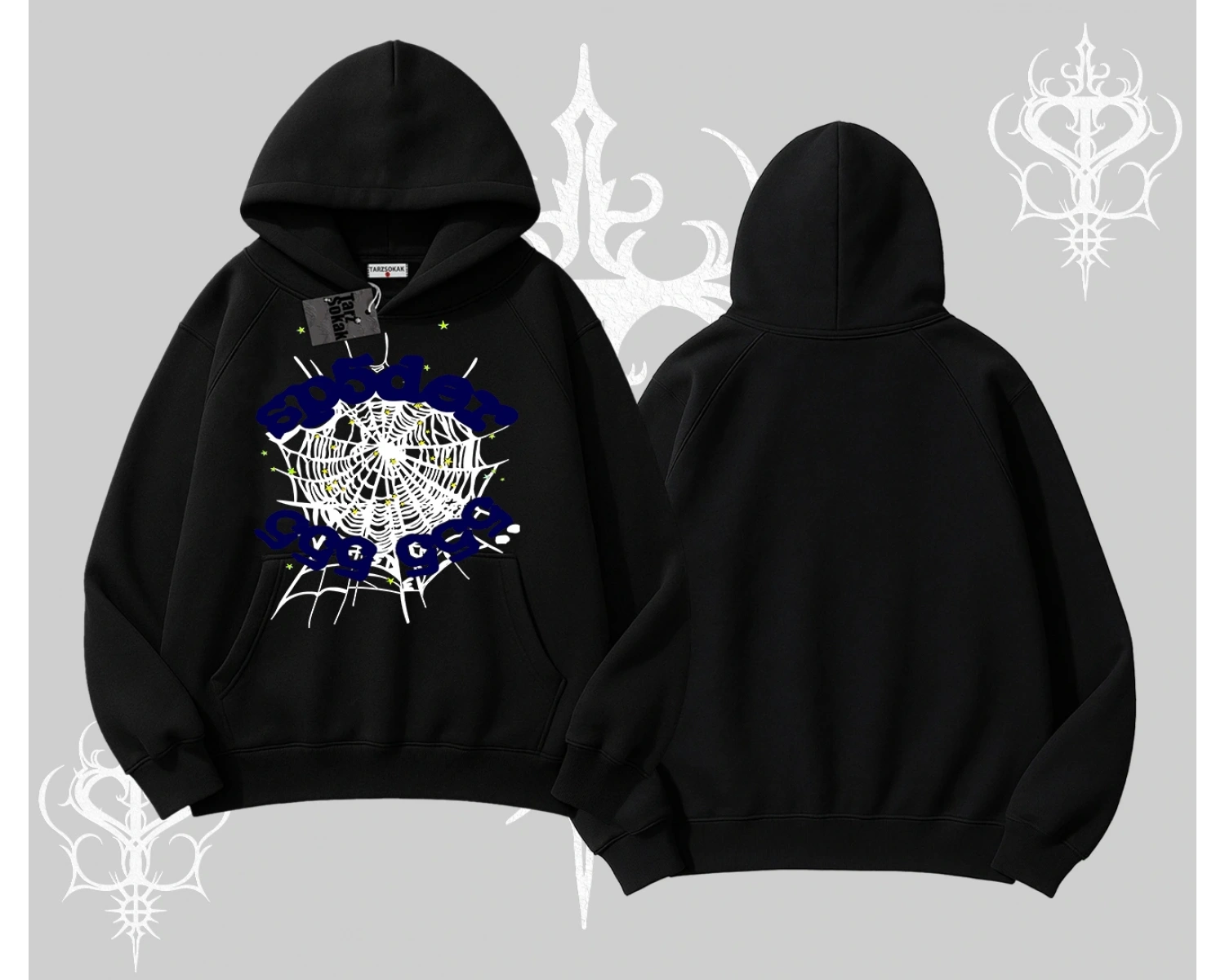 Beyaz Kapşonlu Sweatshirt Sp55der