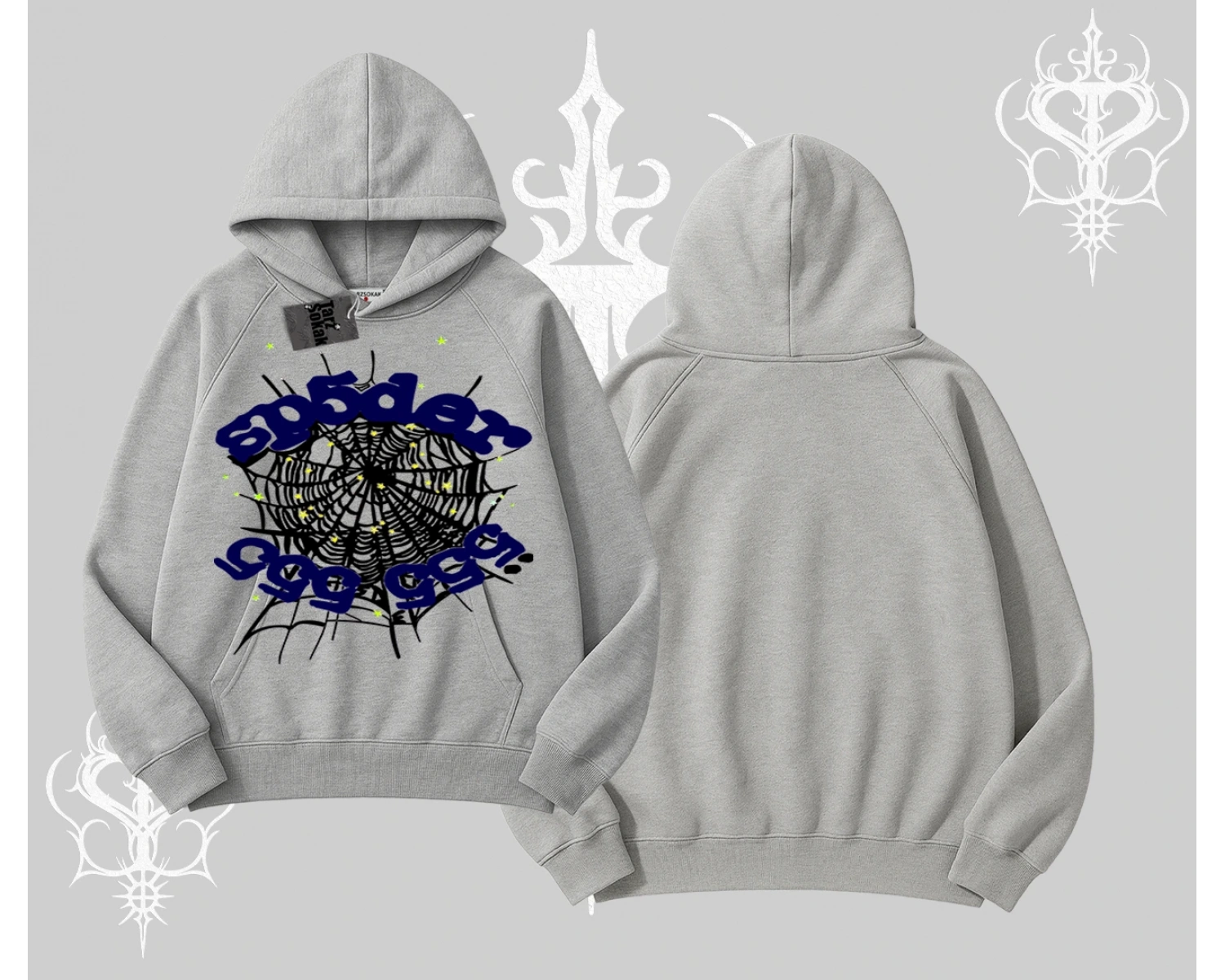 Beyaz Kapşonlu Sweatshirt Sp55der