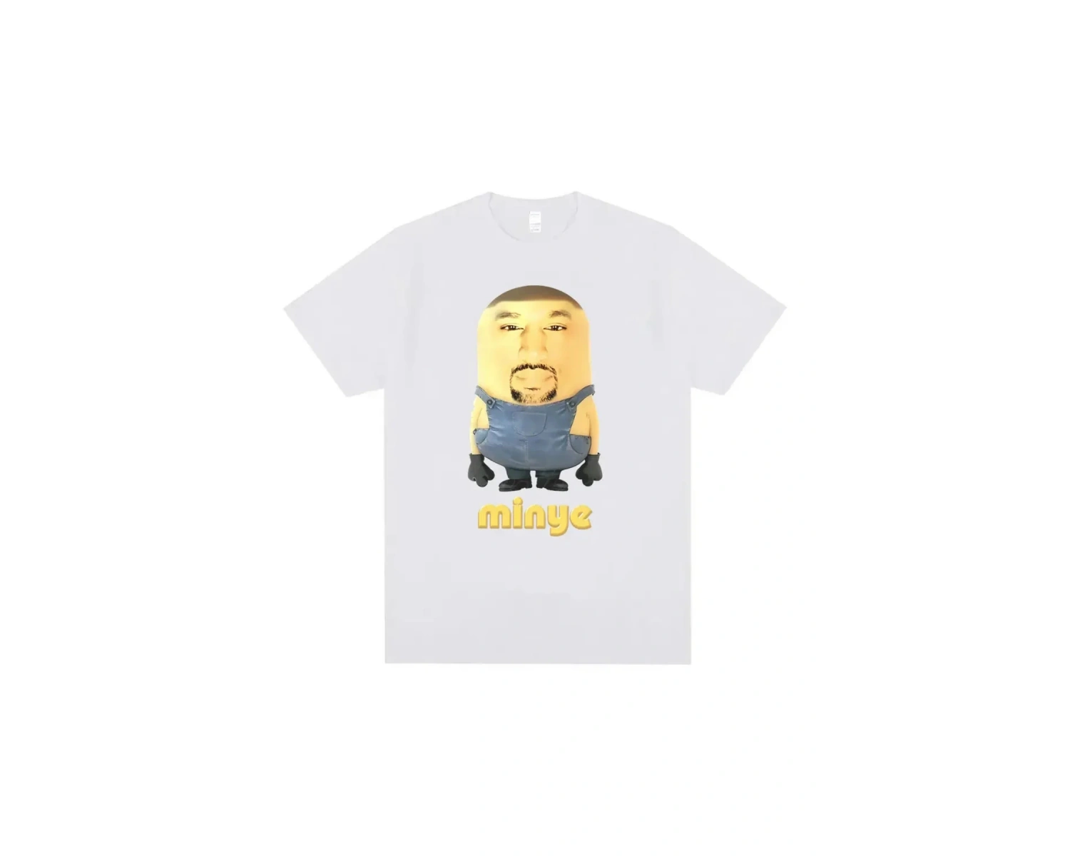 Beyaz Karikatür Anime Çalışma Kedi Baskı Çift Yuvarlak Boyun Yaz Gevşek ka