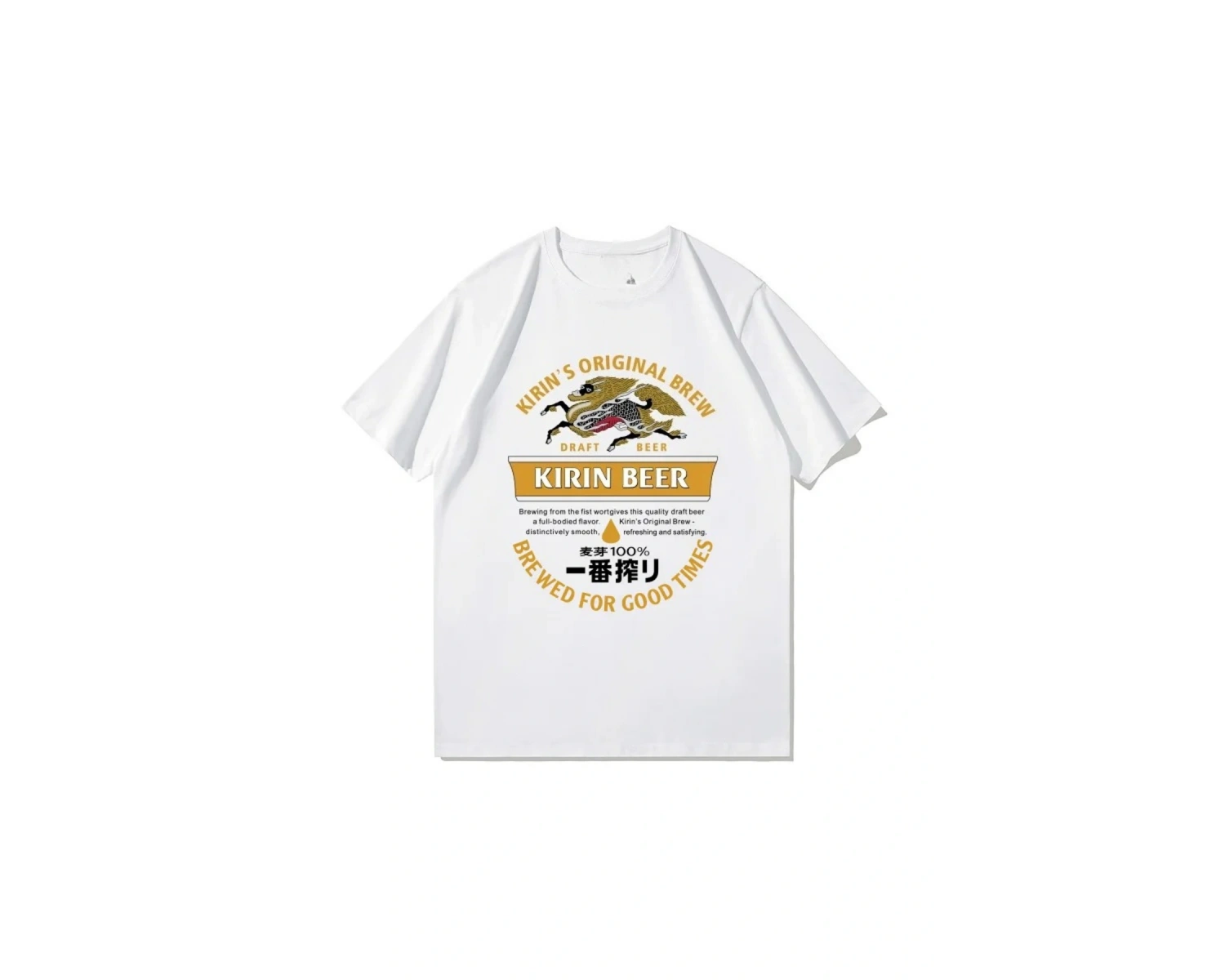 Beyaz Karikatür Baskılar Gevşek O-Boyun Yumuşak Yaz